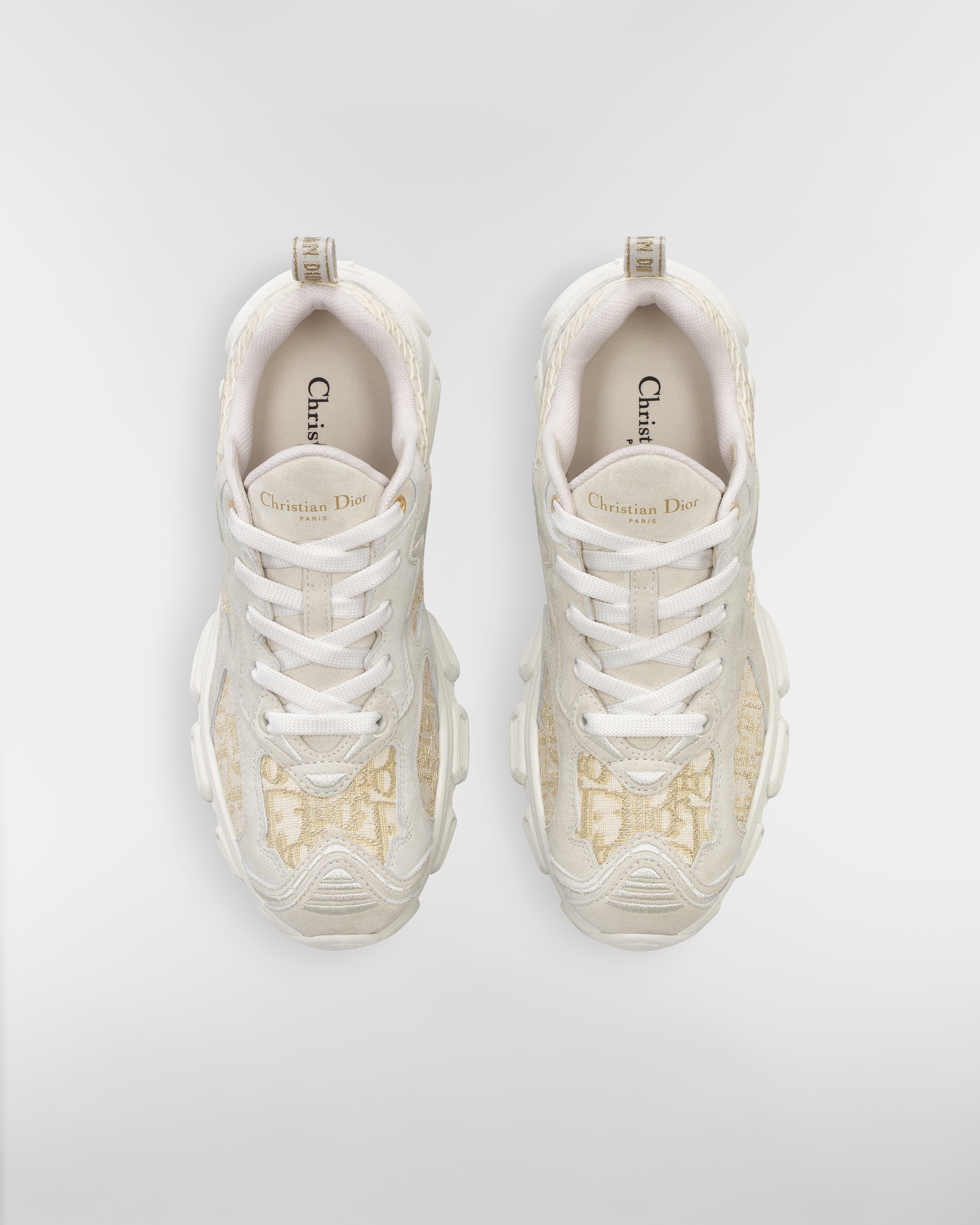 Dior Vibe スニーカー ディオール オブリーク エンブロイダリー コットン・メッシュ・スエードカーフスキン E06