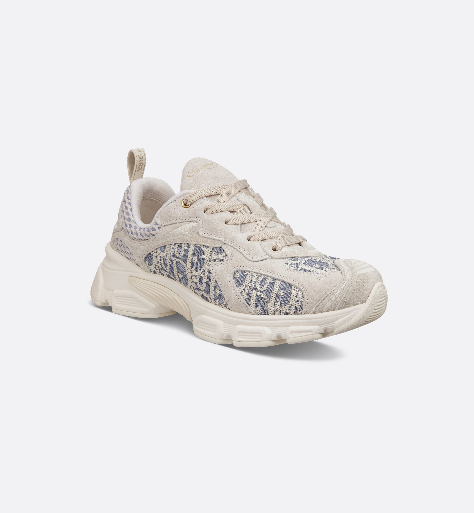 Dior Vibe Sneaker Chambray Blue Jacquard with Raffia Dior Dior Vibe Sneaker Chambray Blue Jacquard with Raffia Dior