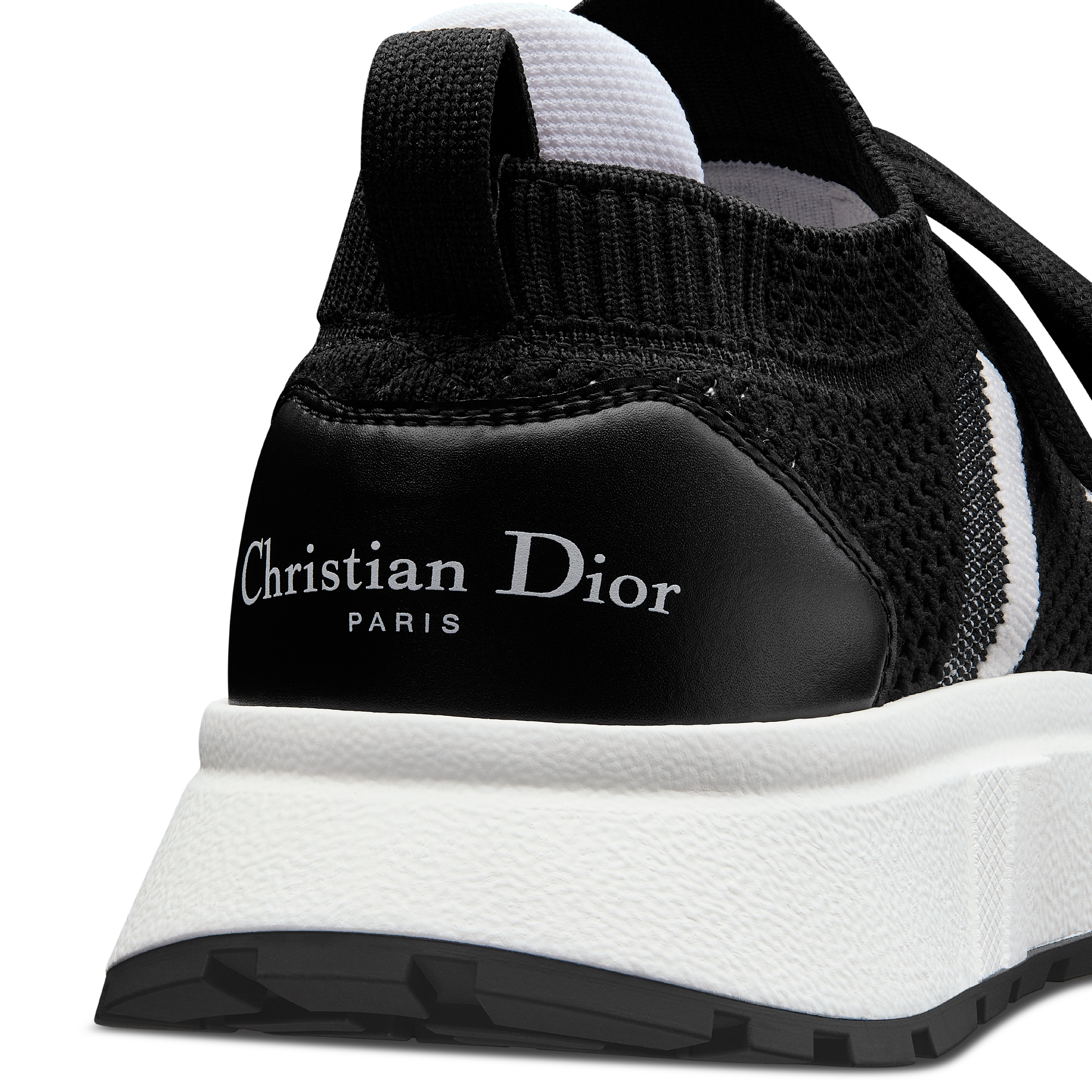 Run'n'Dior Sneaker Black and White Technical Mesh E09