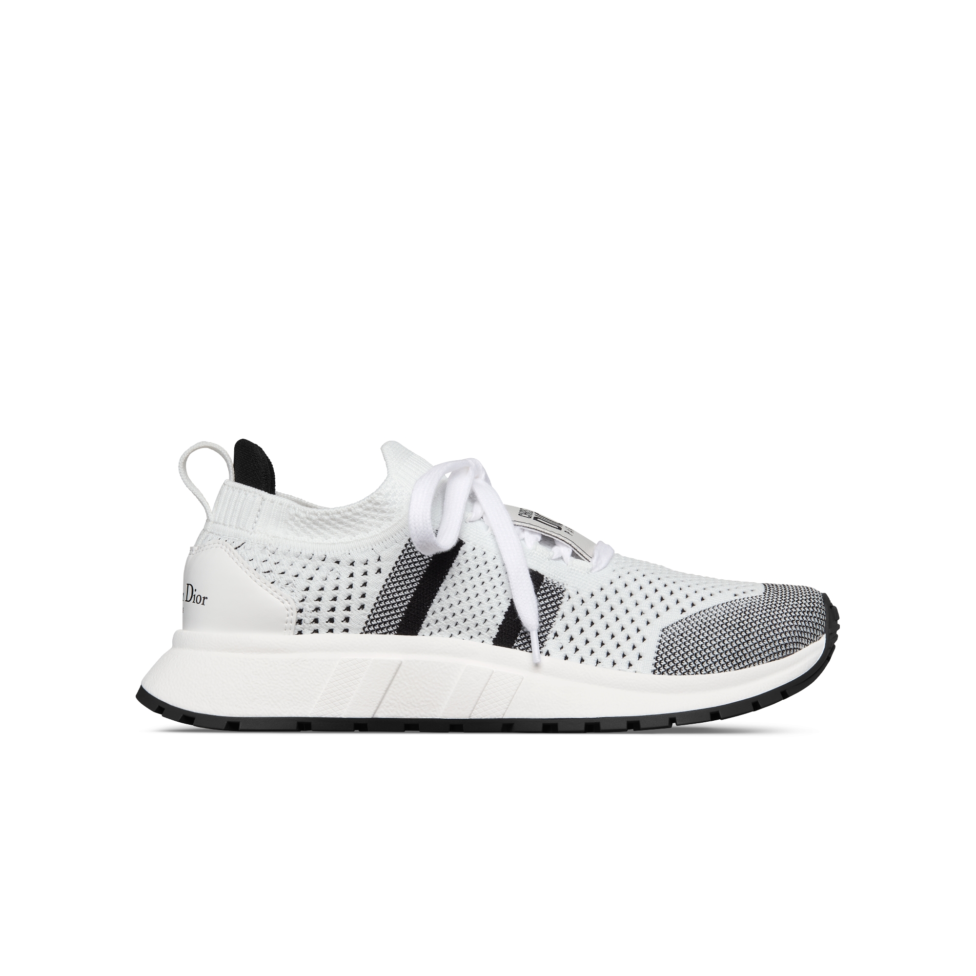 Dior スニーカーブラック/ホワイト B57 Dribble Low-Top Sneaker Black and White Smooth Calfskin with