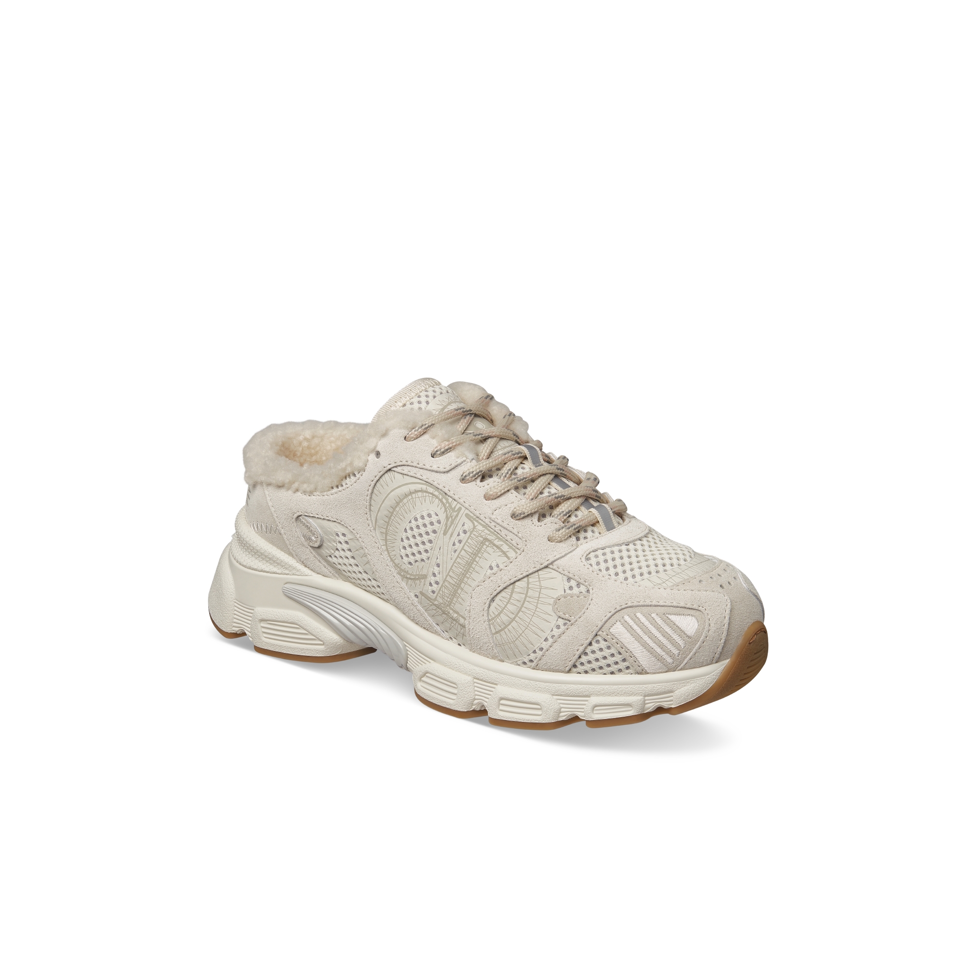 DiorAlps Dior Chrono Sneaker Beige Mesh and Suede Calfskin E03