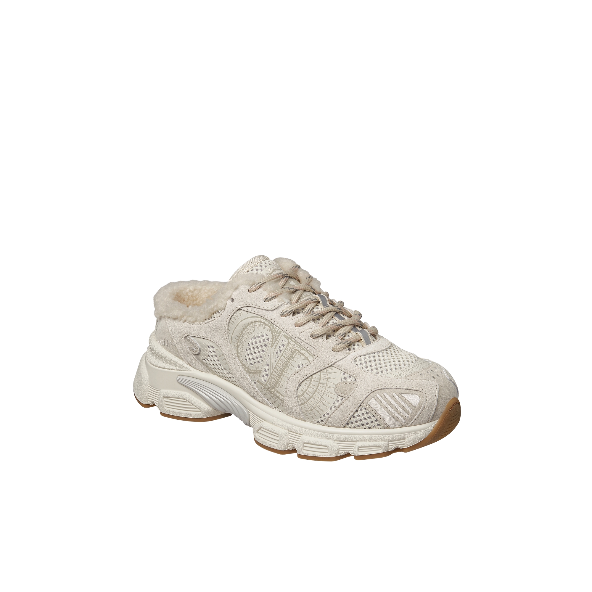 DiorAlps Dior Chrono Sneaker Beige Mesh and Suede Calfskin E03