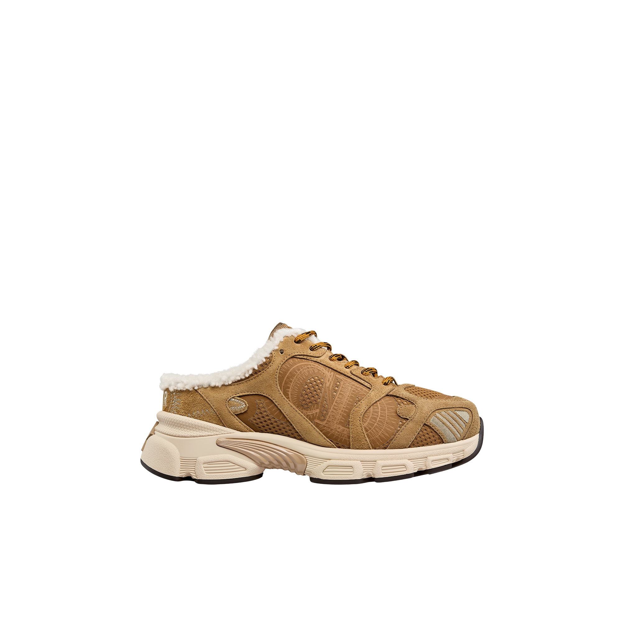  Camel Mesh and Suede Calfskin