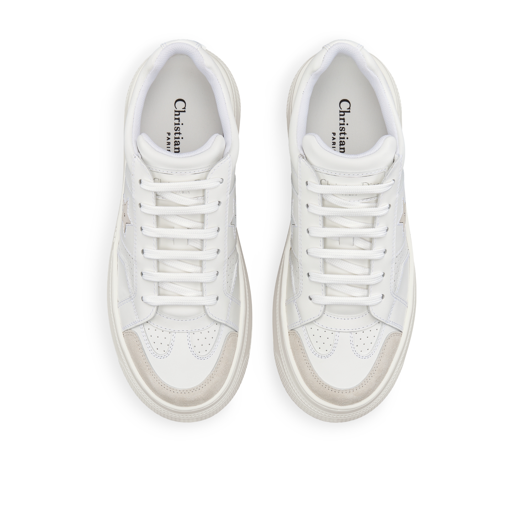 Dior Star プラットフォームスニーカー カーフスキン & スエードカーフスキン E06