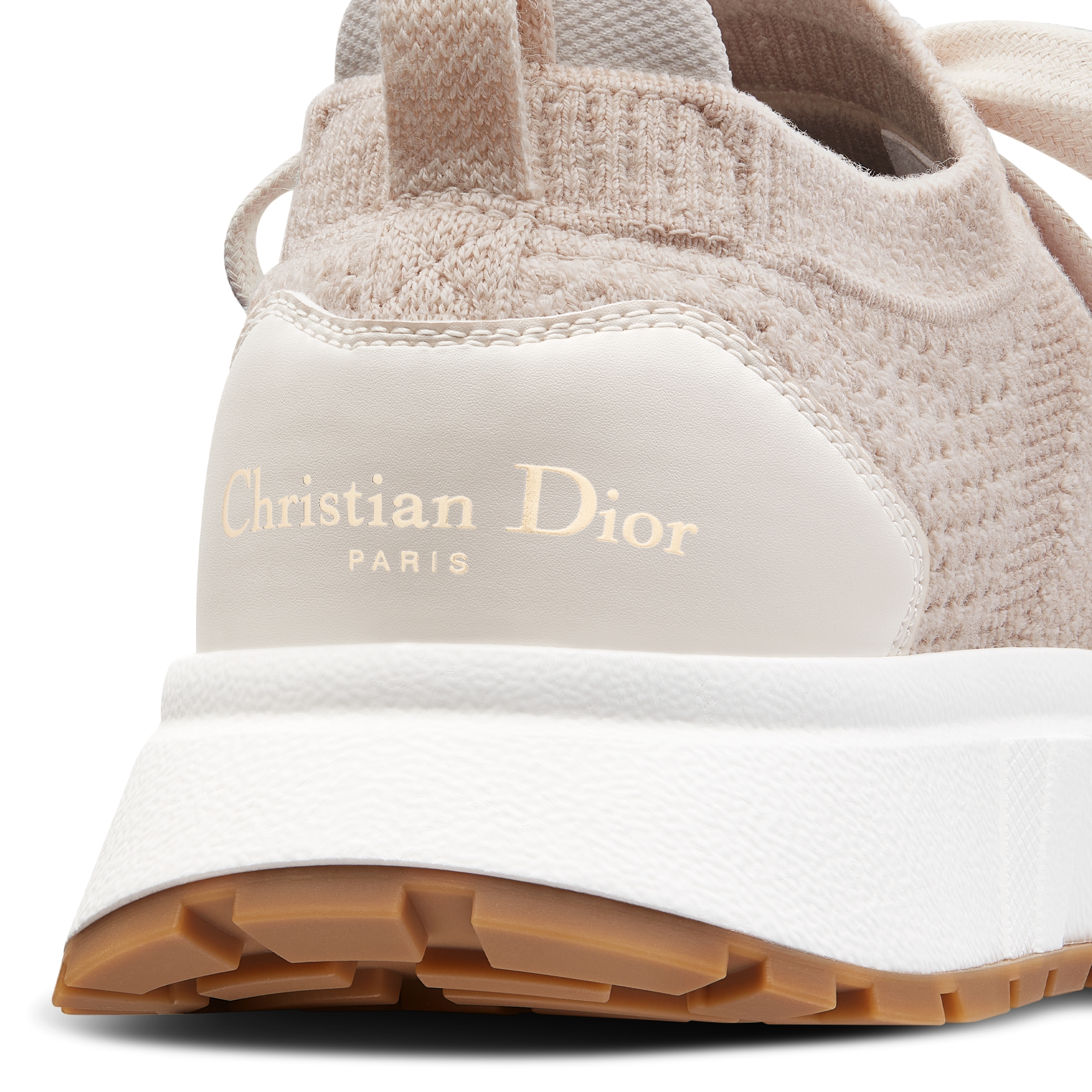 Run'n'Dior Sneaker Ecru Technical Mesh with Wool | DIOR