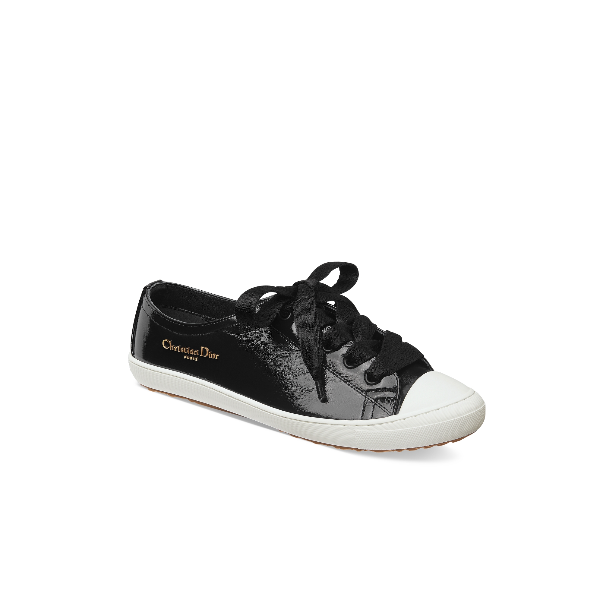 Dior Lucky スニーカー クリンクルド パテントカーフスキン E03