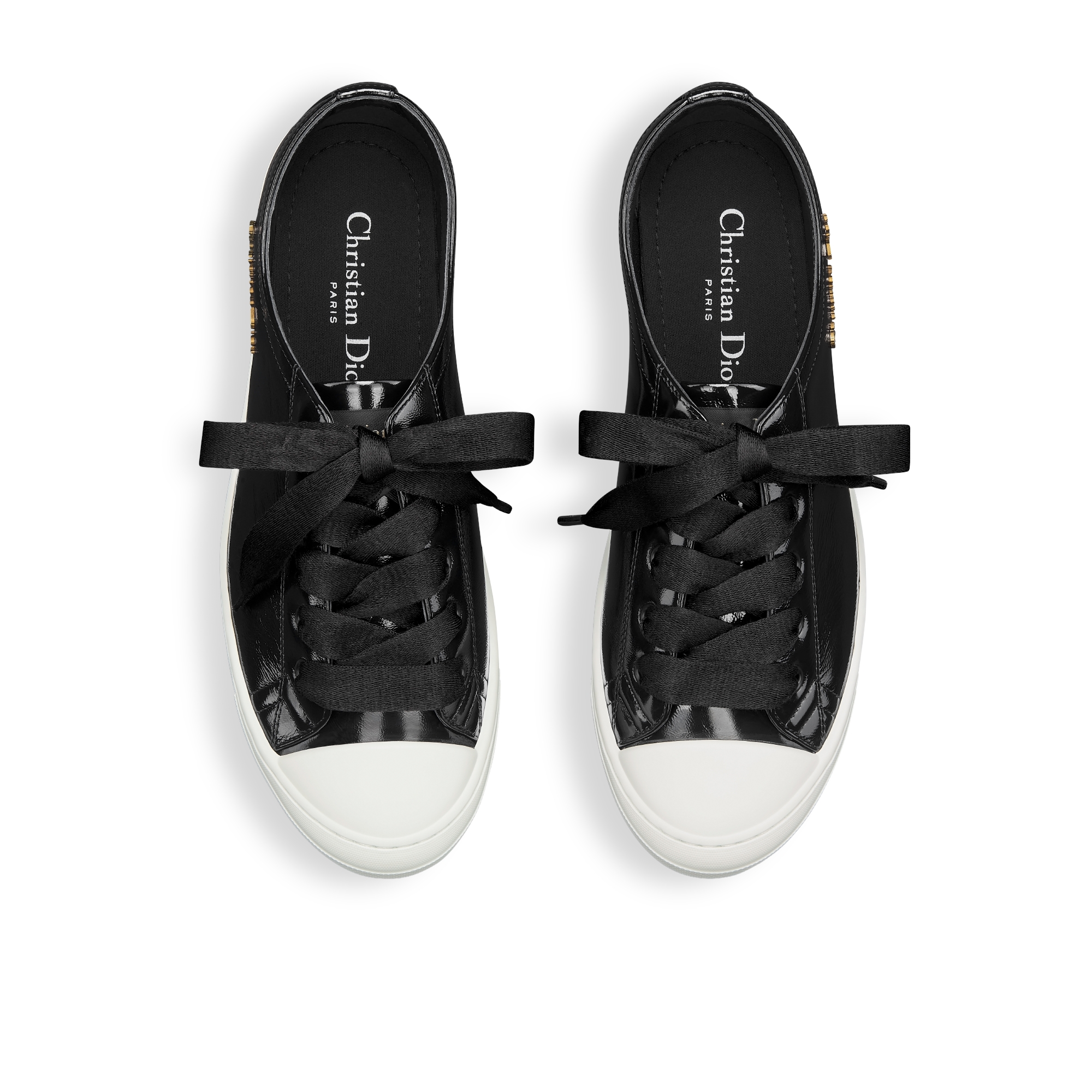 Dior Lucky スニーカー クリンクルド パテントカーフスキン E06