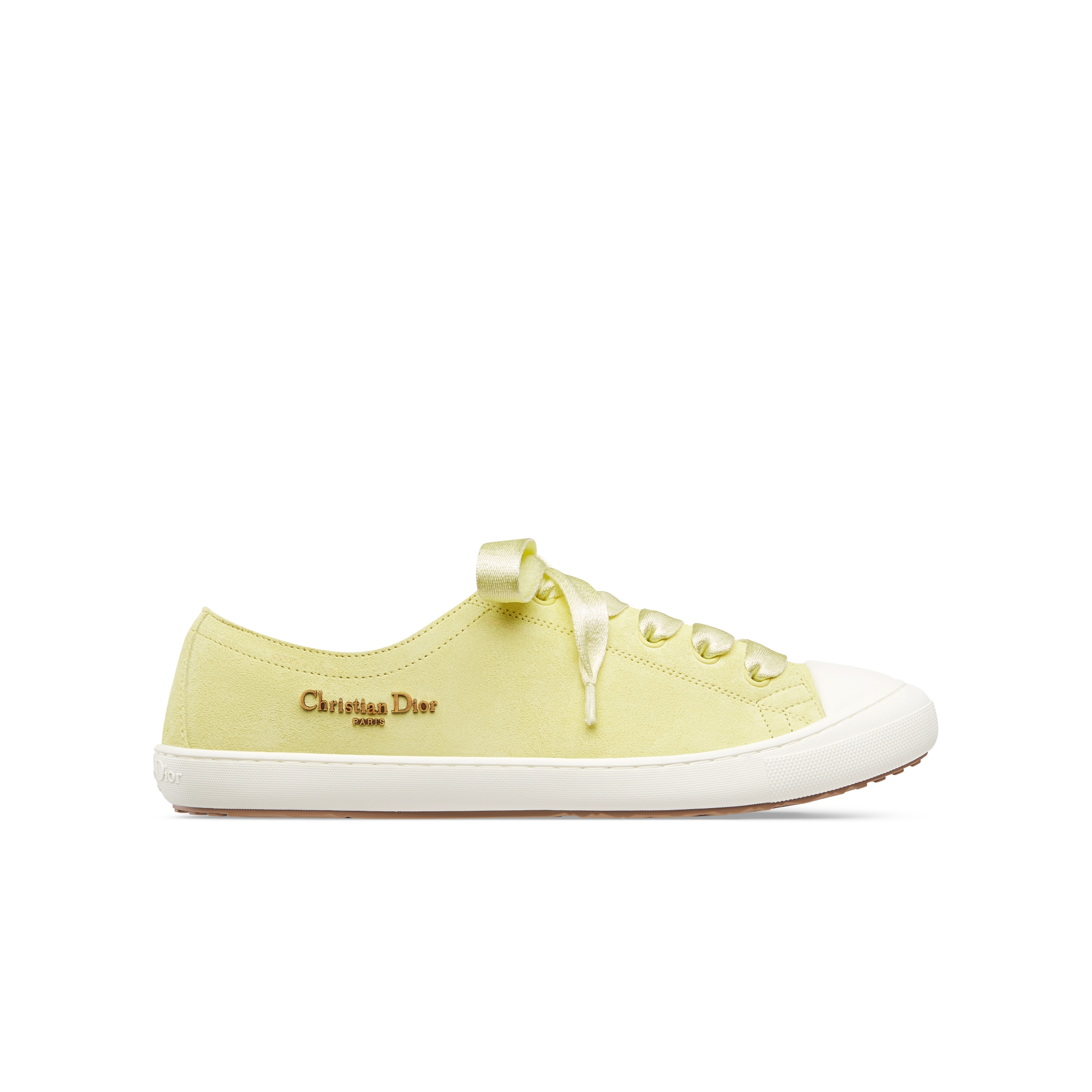 Dior Lucky Sneaker Pastel Yellow Suede Calfskin | DIOR