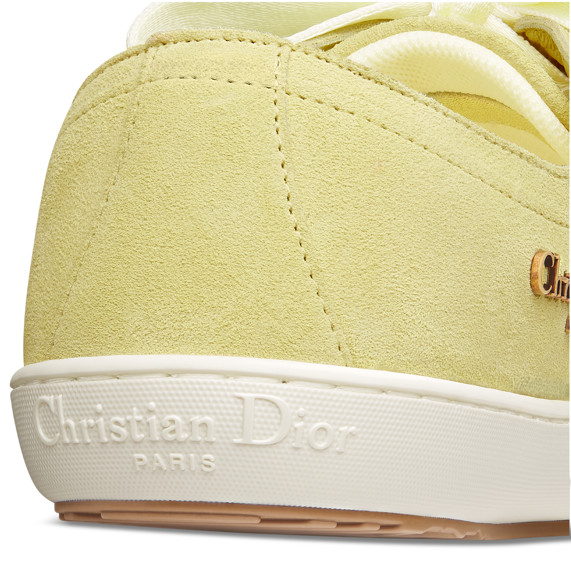 Dior Lucky Sneaker Pastel Yellow Suede Calfskin | DIOR