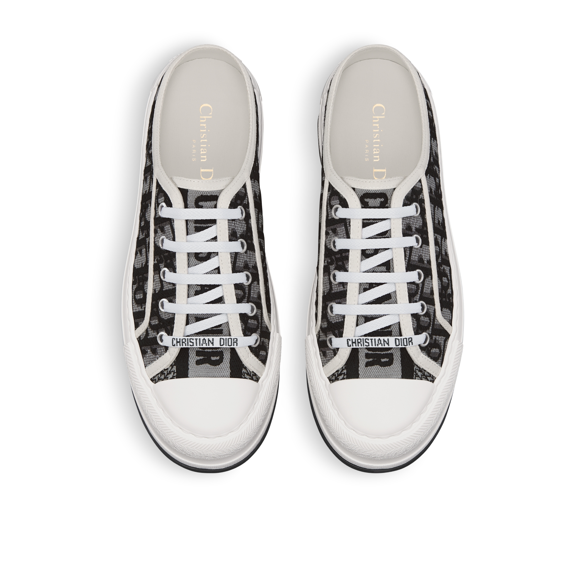 Walk'n'Dior プラットフォームスニーカー ディオール オブリーク エンブロイダリー コットン E06