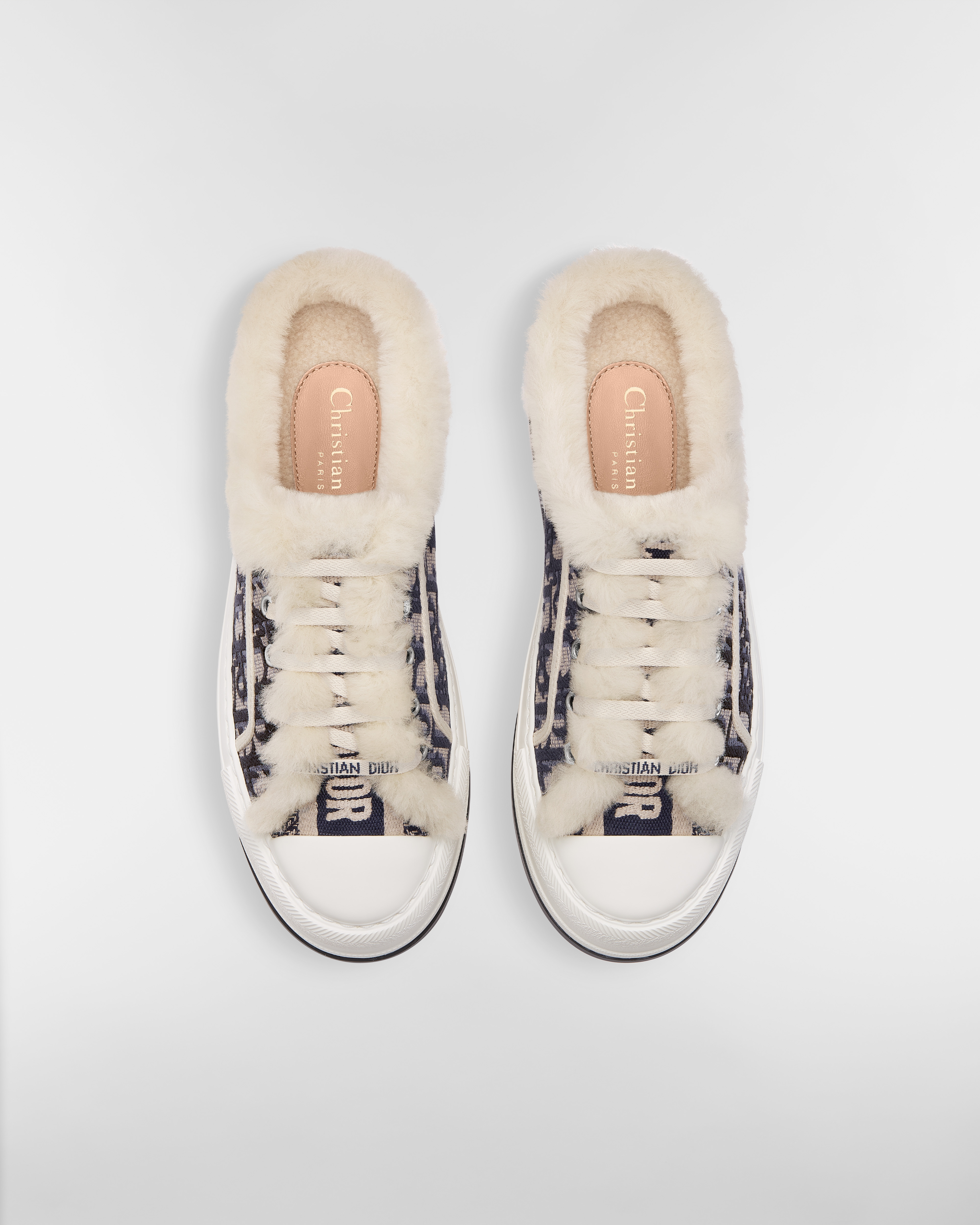 DiorAlps Walk'n'Dior プラットフォームスニーカー ディオール オブリーク エンブロイダリー コットン & ラムスキンシアリング E06