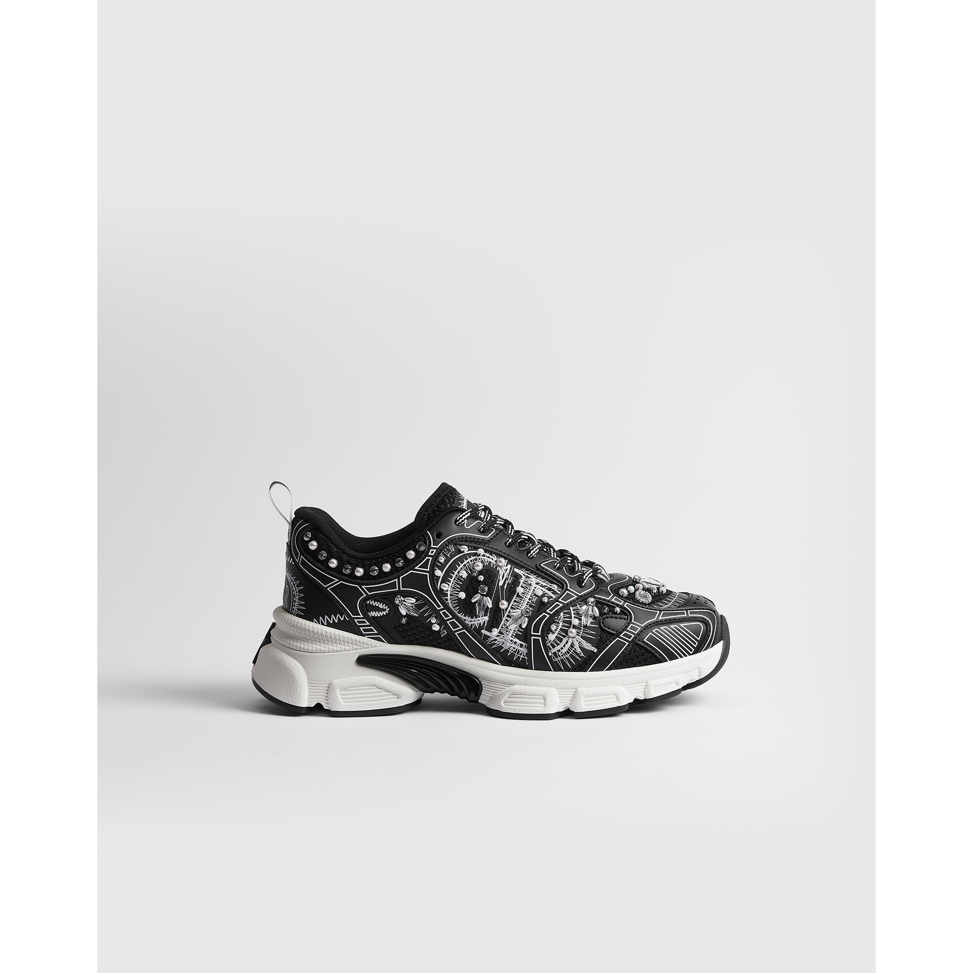 Dior Chrono スニーカー メッシュ & レザーエフェクト パネル E02