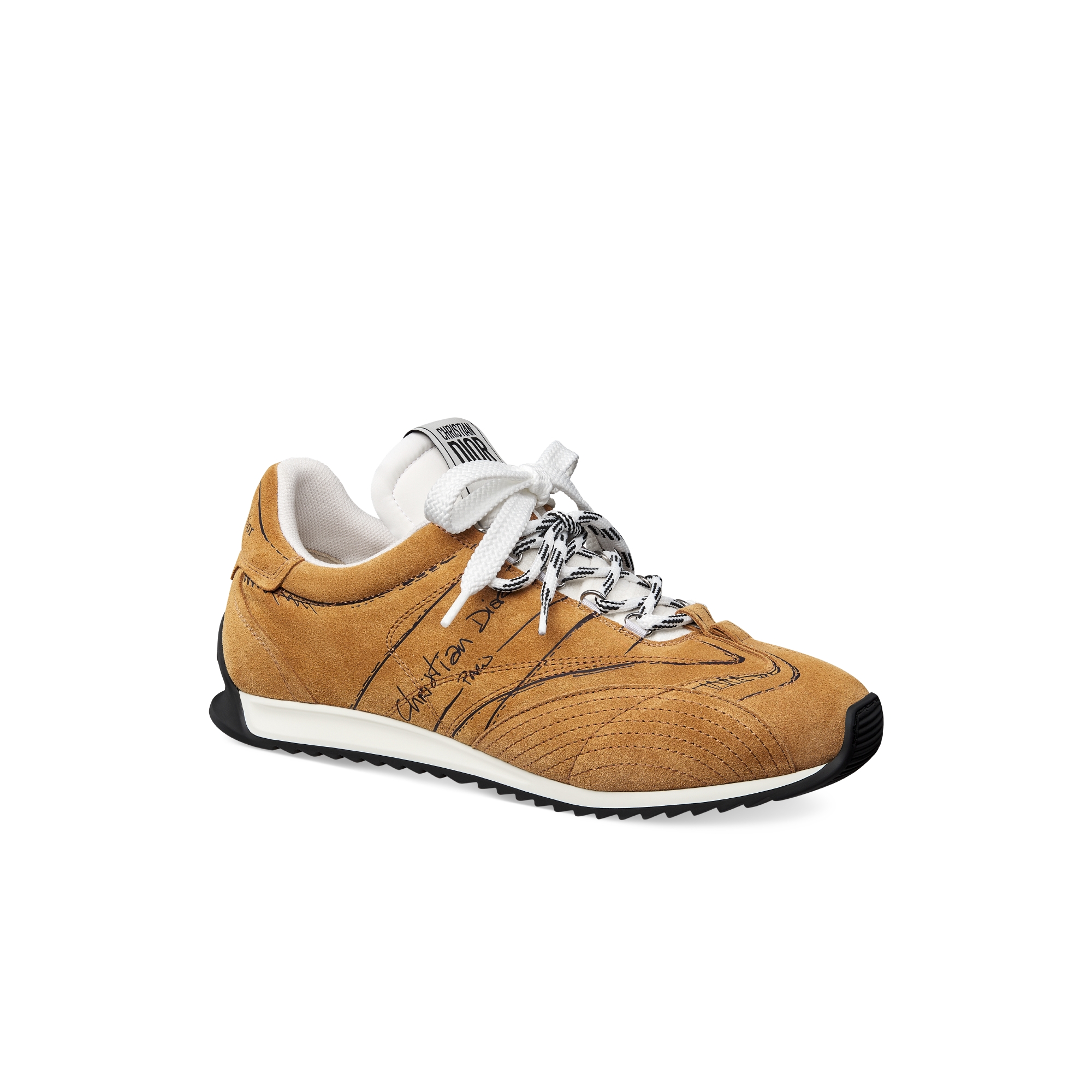 D-Sketch Sneaker Hazelnut Suede Calfskin E03