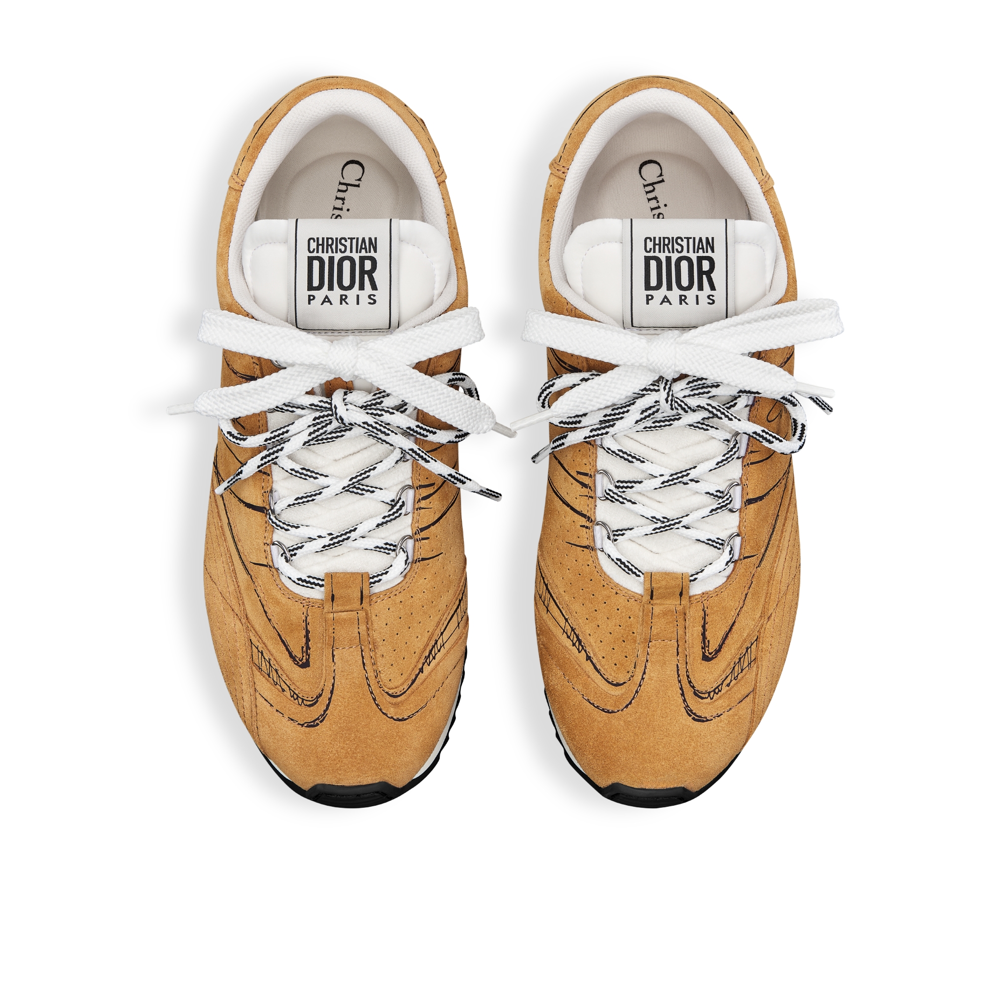 D-Sketch Sneaker Hazelnut Suede Calfskin E06