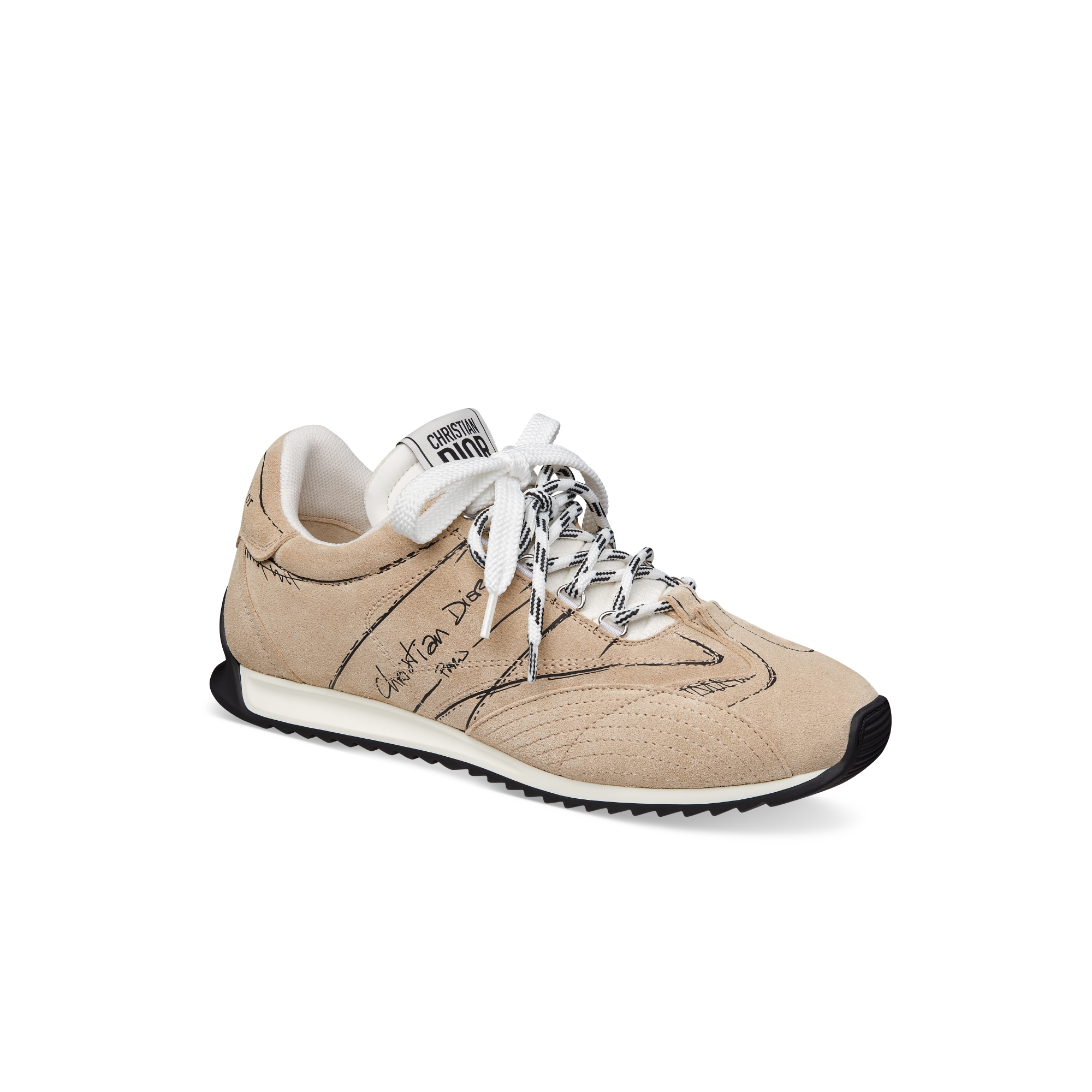 D-Sketch Sneaker Nude Pink Suede Calfskin E03