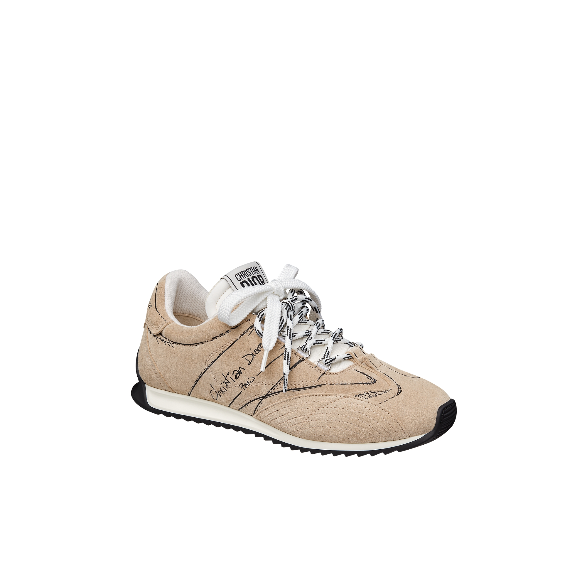 D-Sketch Sneaker Nude Pink Suede Calfskin E03