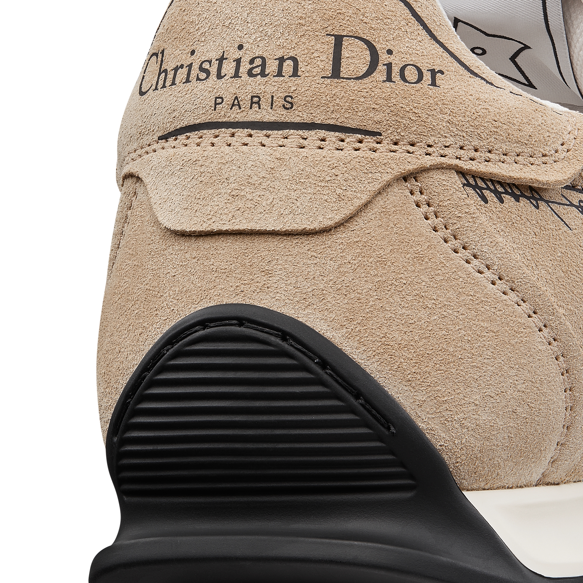 D-Sketch Sneaker Nude Pink Suede Calfskin E09