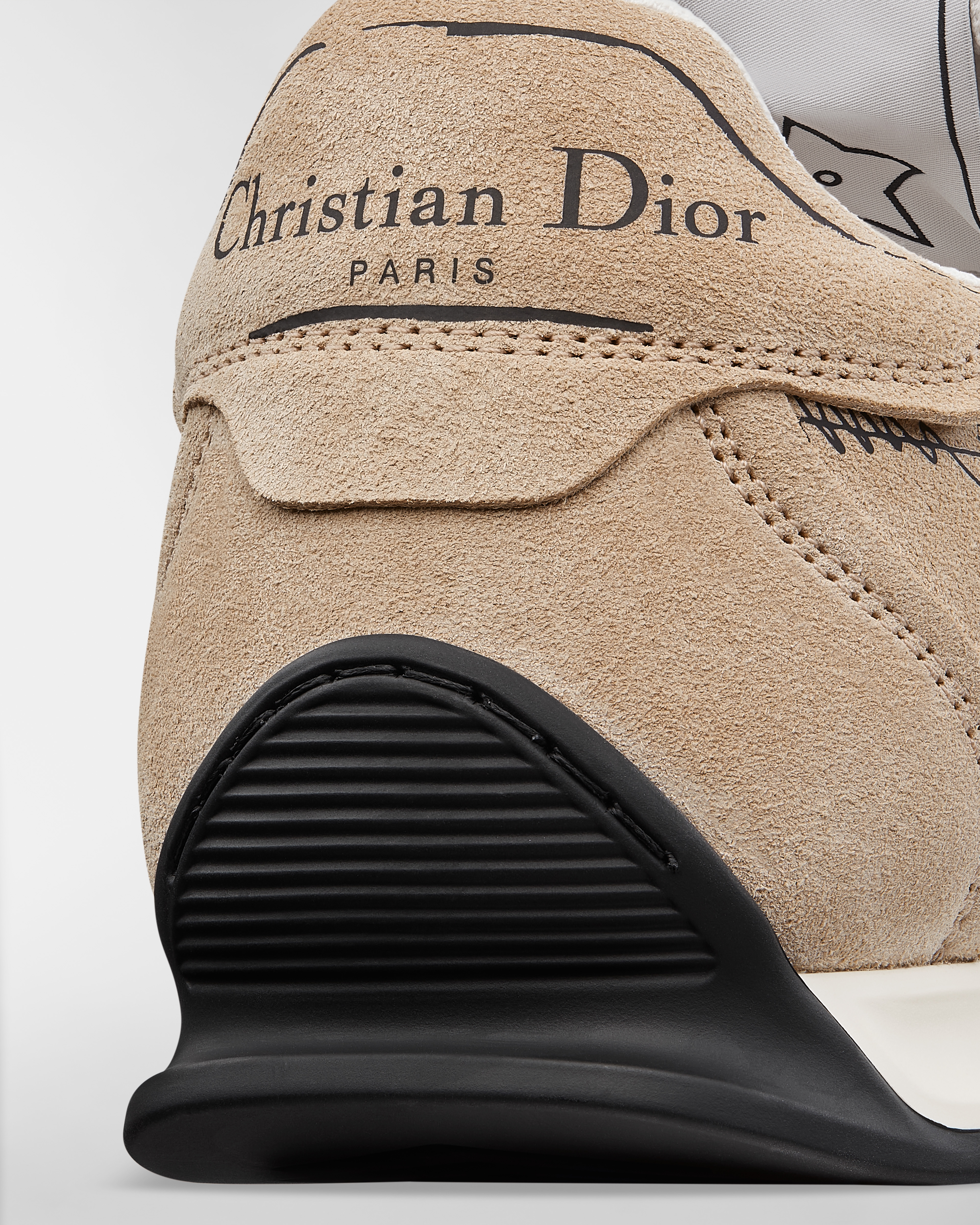 D-Sketch Sneaker Nude Pink Suede Calfskin E09