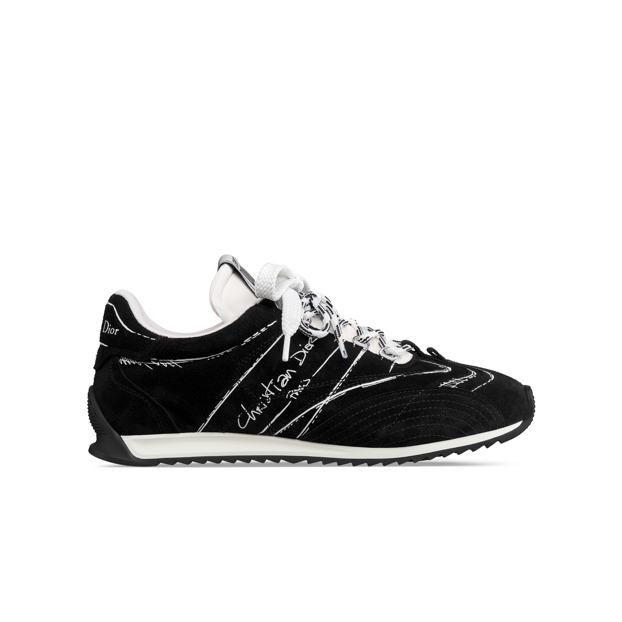 D-Sketch Sneaker Black Suede Calfskin E02 Black Suede Calfskin