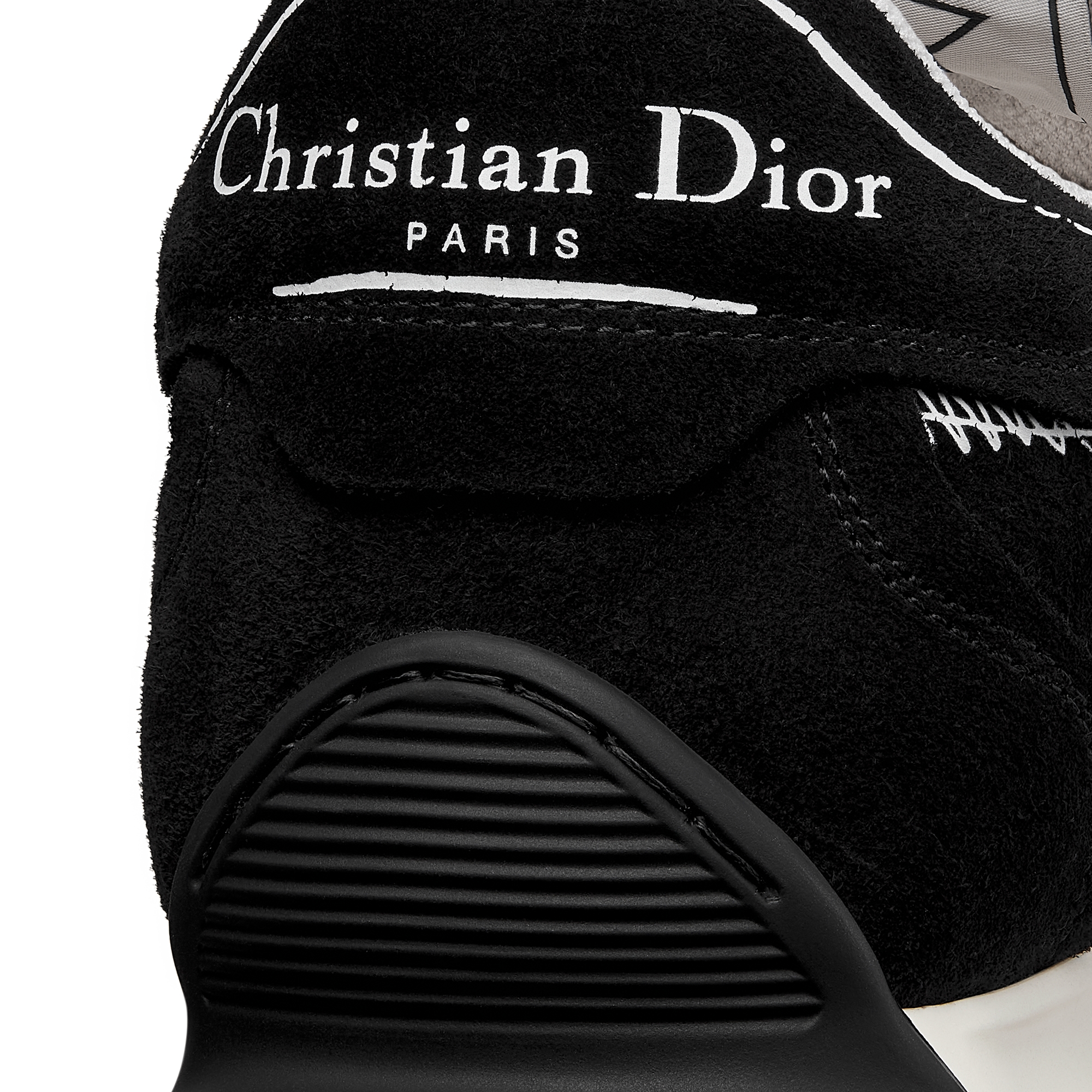 D-Sketch Sneaker Black Suede Calfskin E09