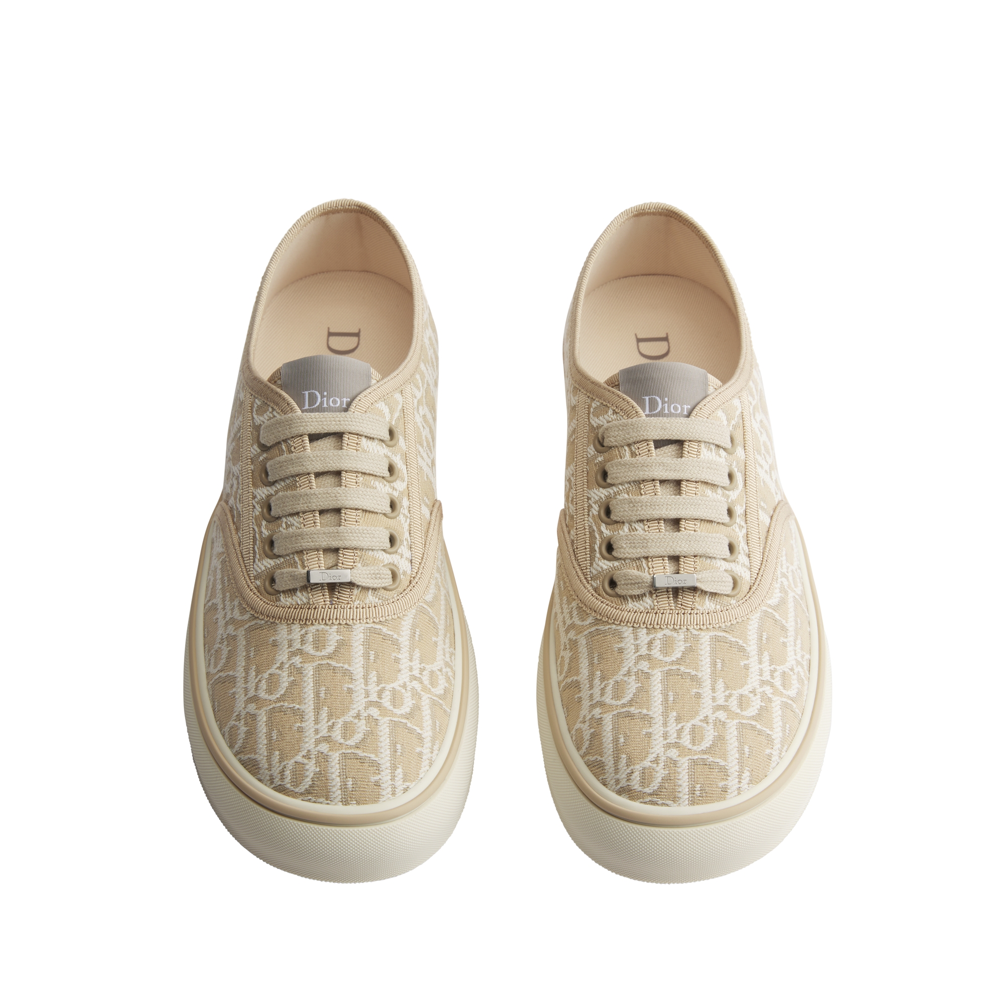 Dior Saltwind Sneaker Beige Dior Oblique Embroidered Cotton E06