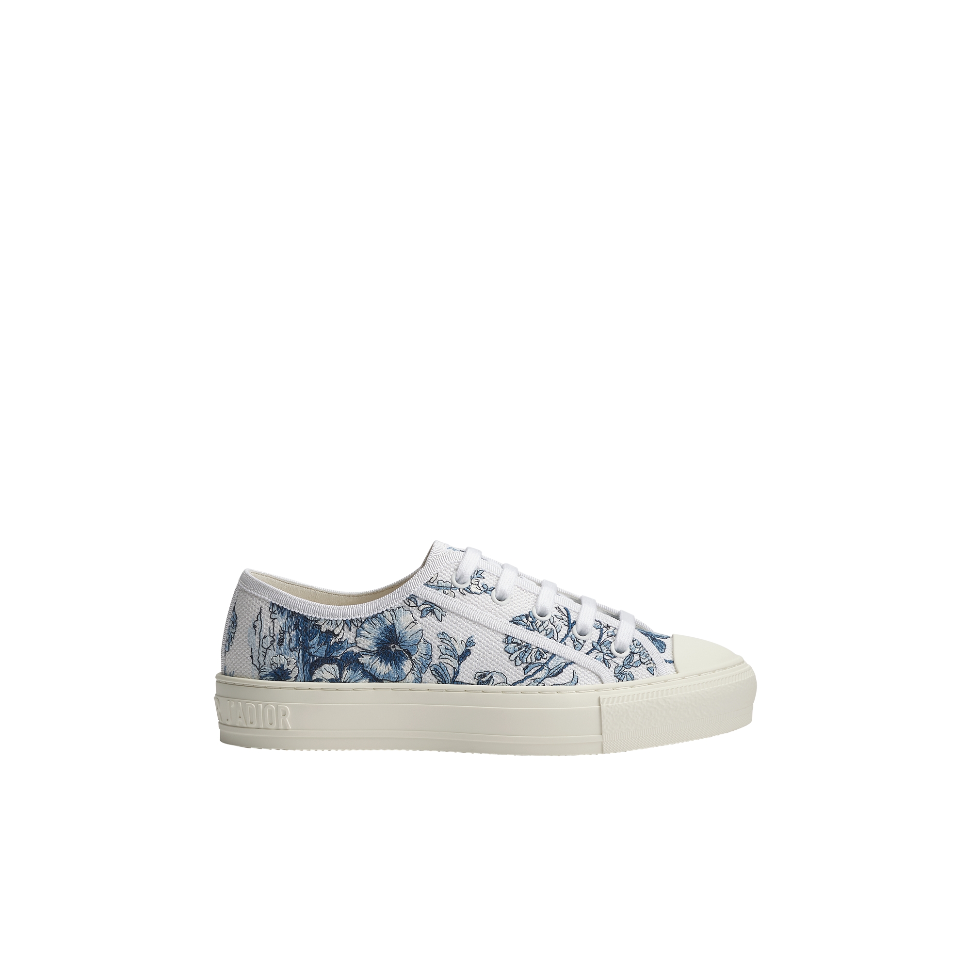 Dioriviera Walk'n'Dior Sneaker White and Blue Toile de Jouy Floral
