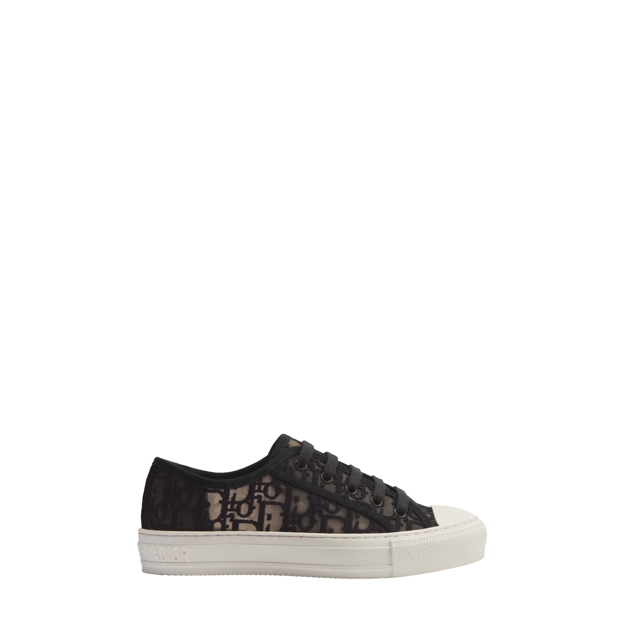  Black Dior Oblique Embroidered Mesh