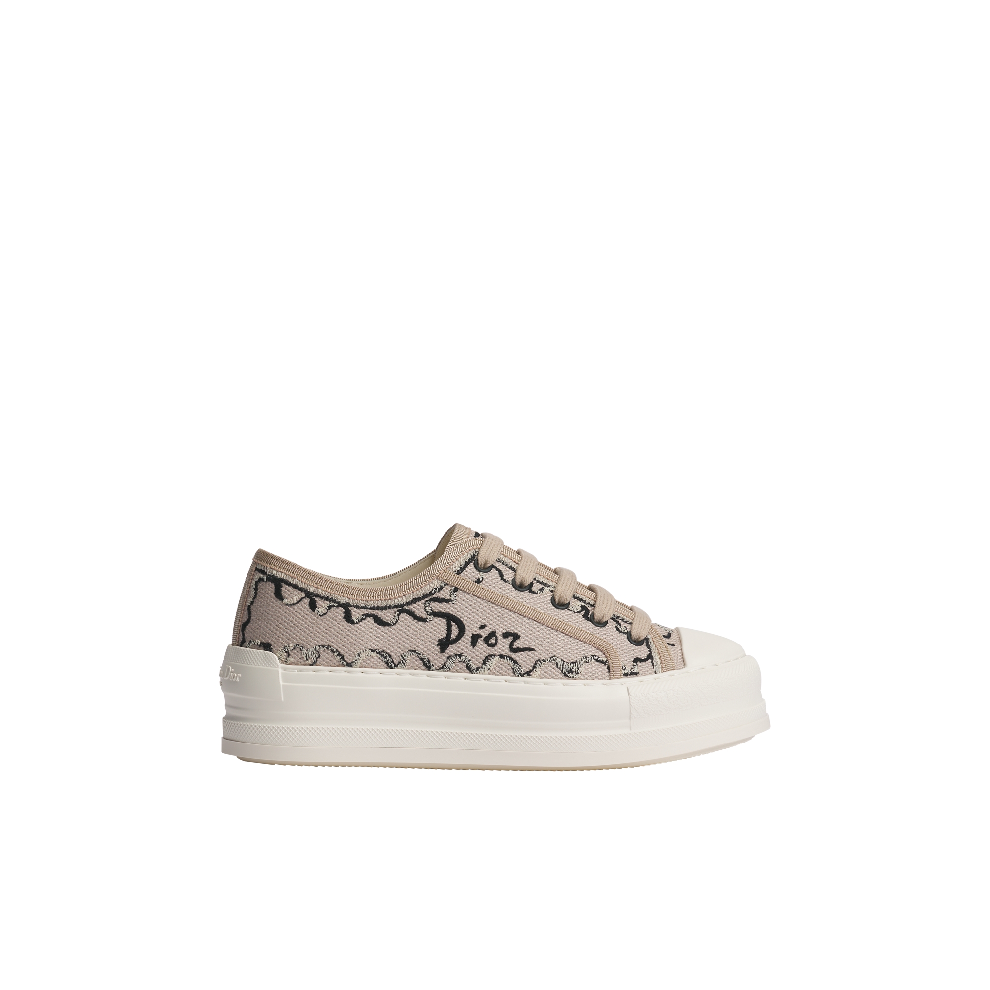 Dioriviera Walk'n'Dior Platform Sneaker Natural Dior Painted