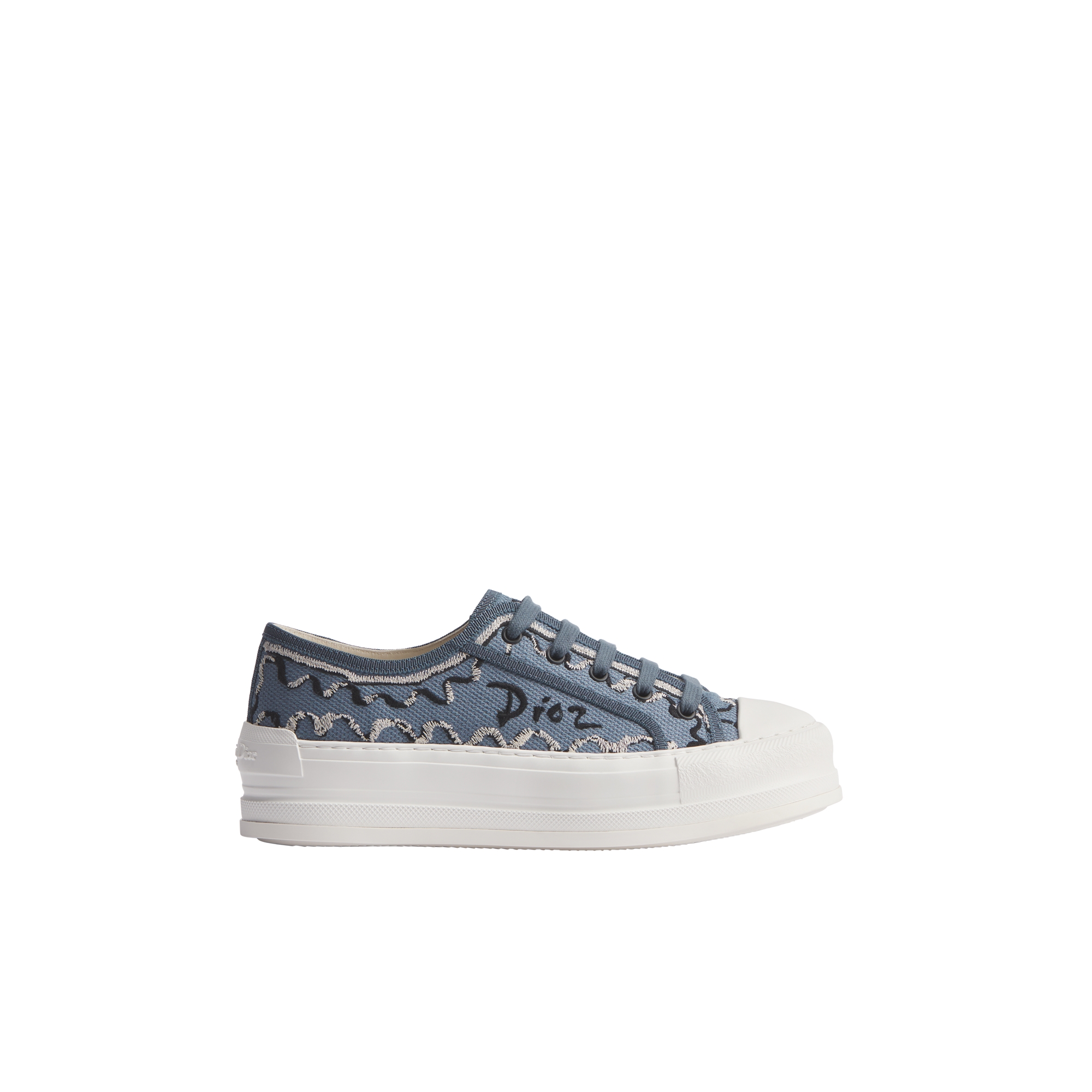 Sneaker plataforma Dioriviera Walk'n'Dior Algodão bordado Dior