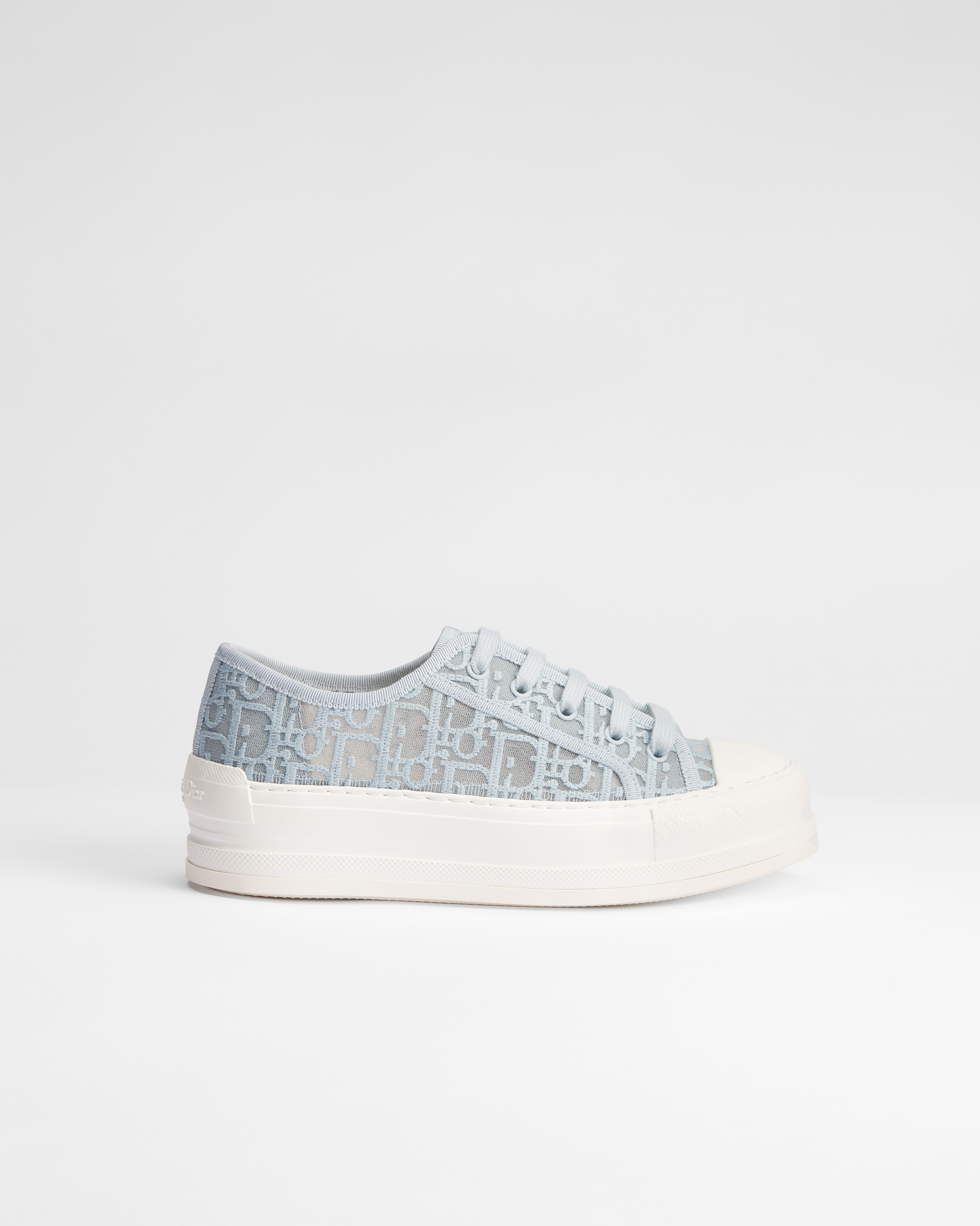 Walk'n'Dior-sneaker met plateauzool Luchtblauwe mesh geborduurd met Dior Oblique-motief E02