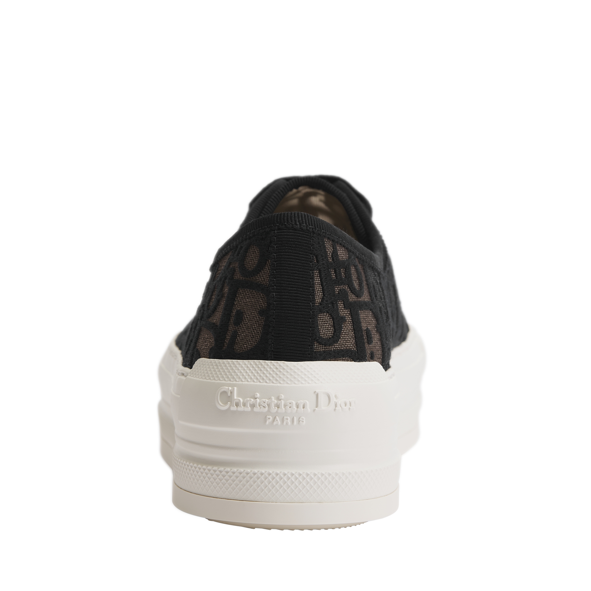 Walk'n'Dior Platform Sneaker Black Dior Oblique Embroidered Mesh E08