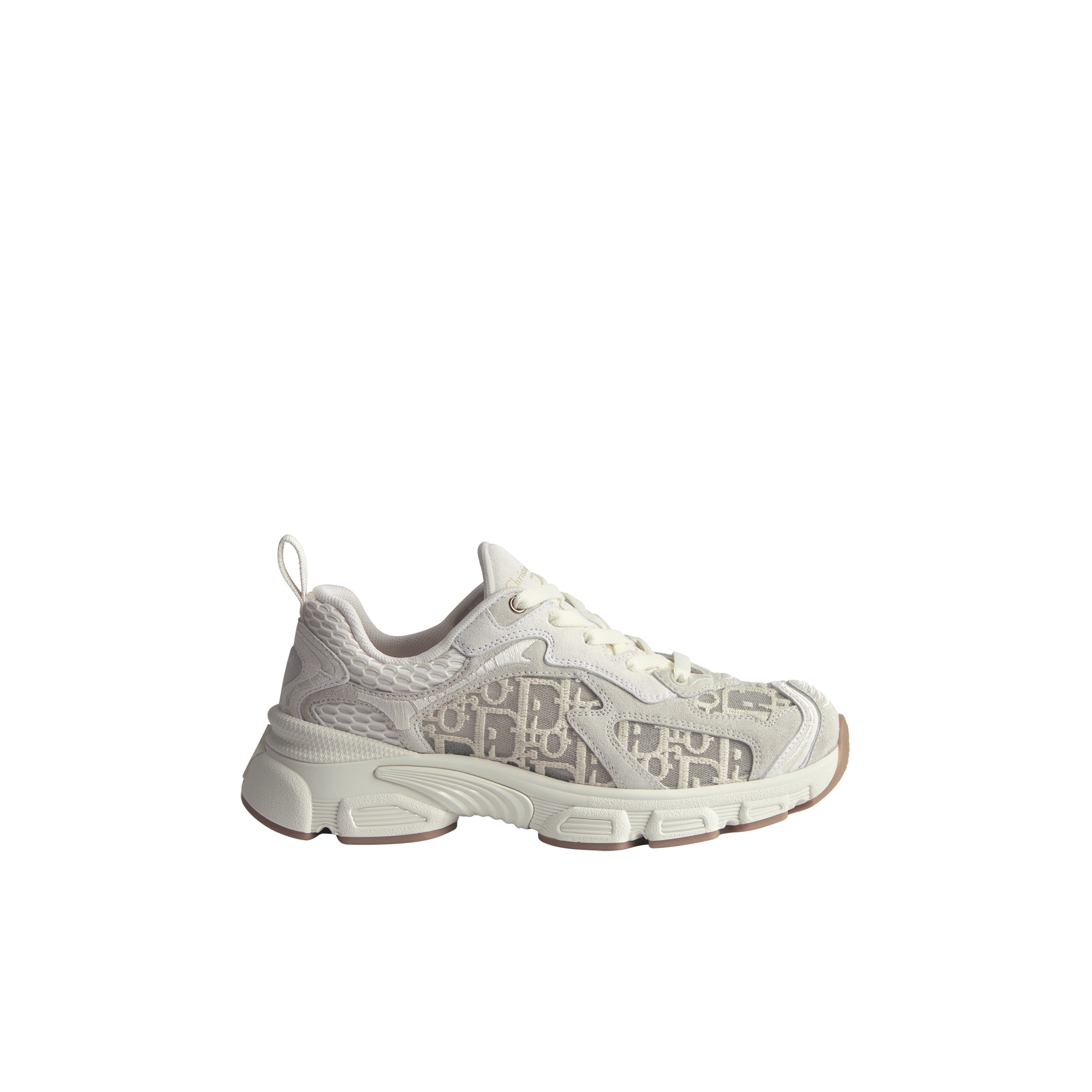 Dior Vibe Sneaker White Dior Oblique Embroidered Mesh and Suede Calfskin E02