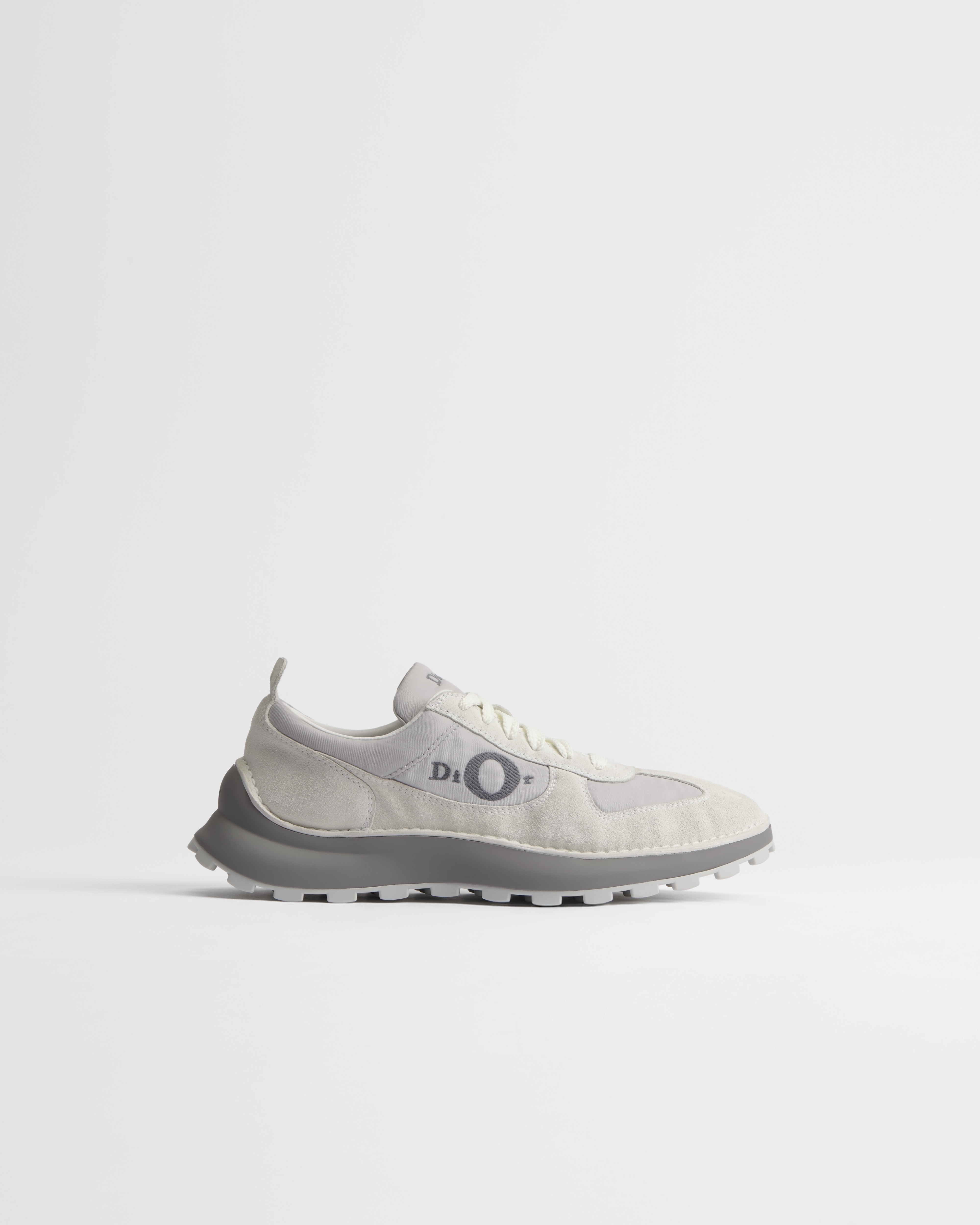 Dior Squash Sneaker Gray Suede Calfskin and Technical Fabric E02