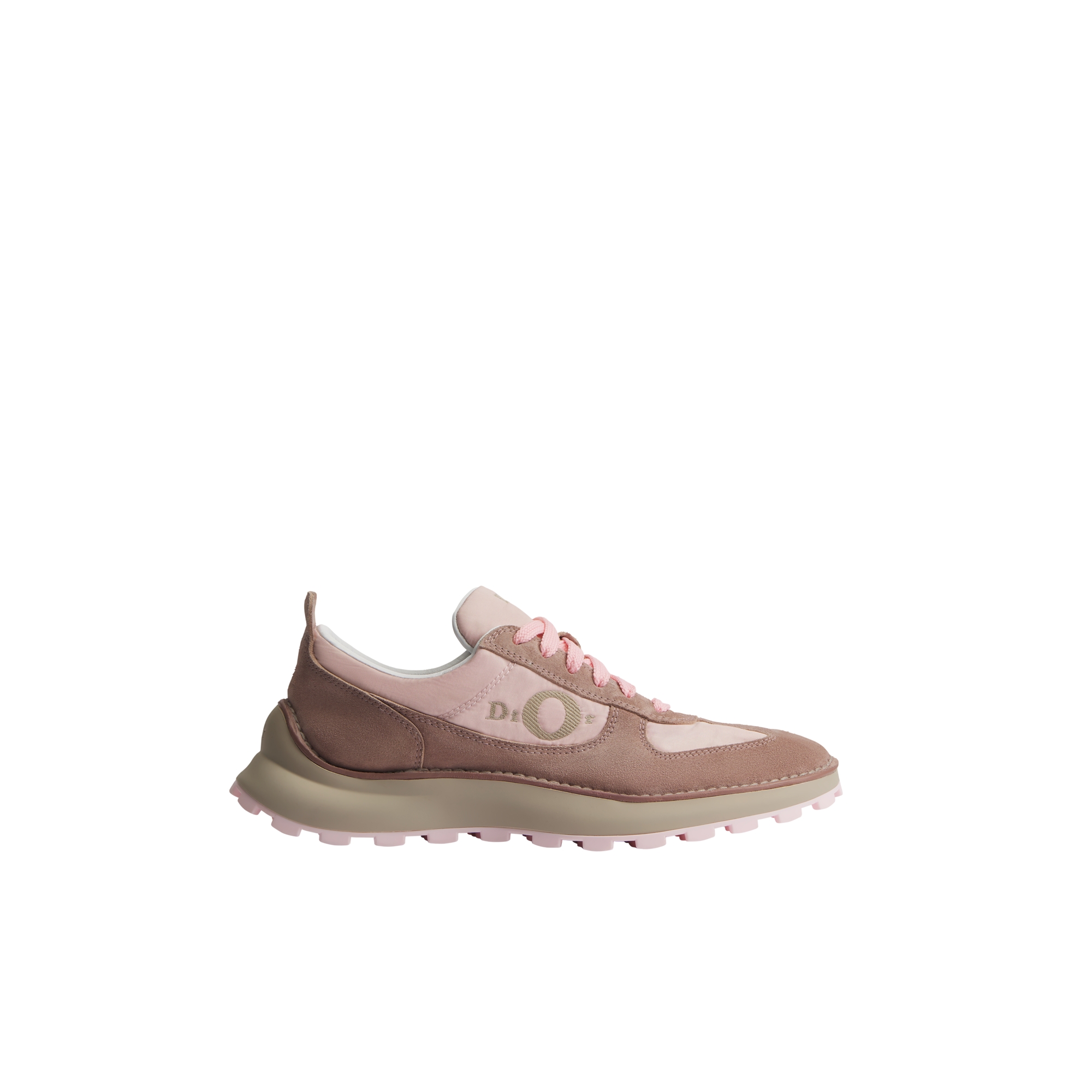  Rose Tendre Suede Calfskin and Technical Fabric