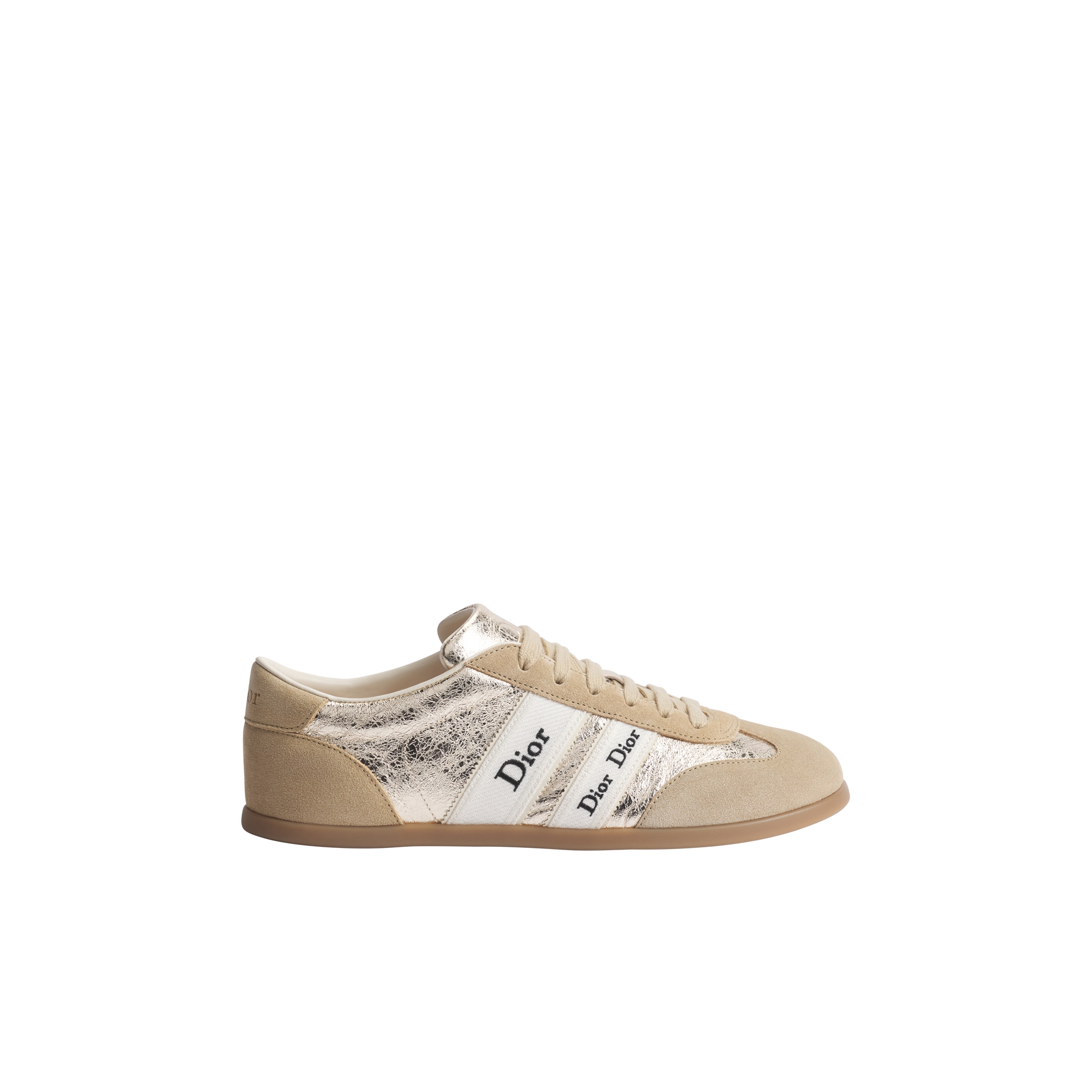  Veau velours beige et cuir d'agneau laminé craquelé doré