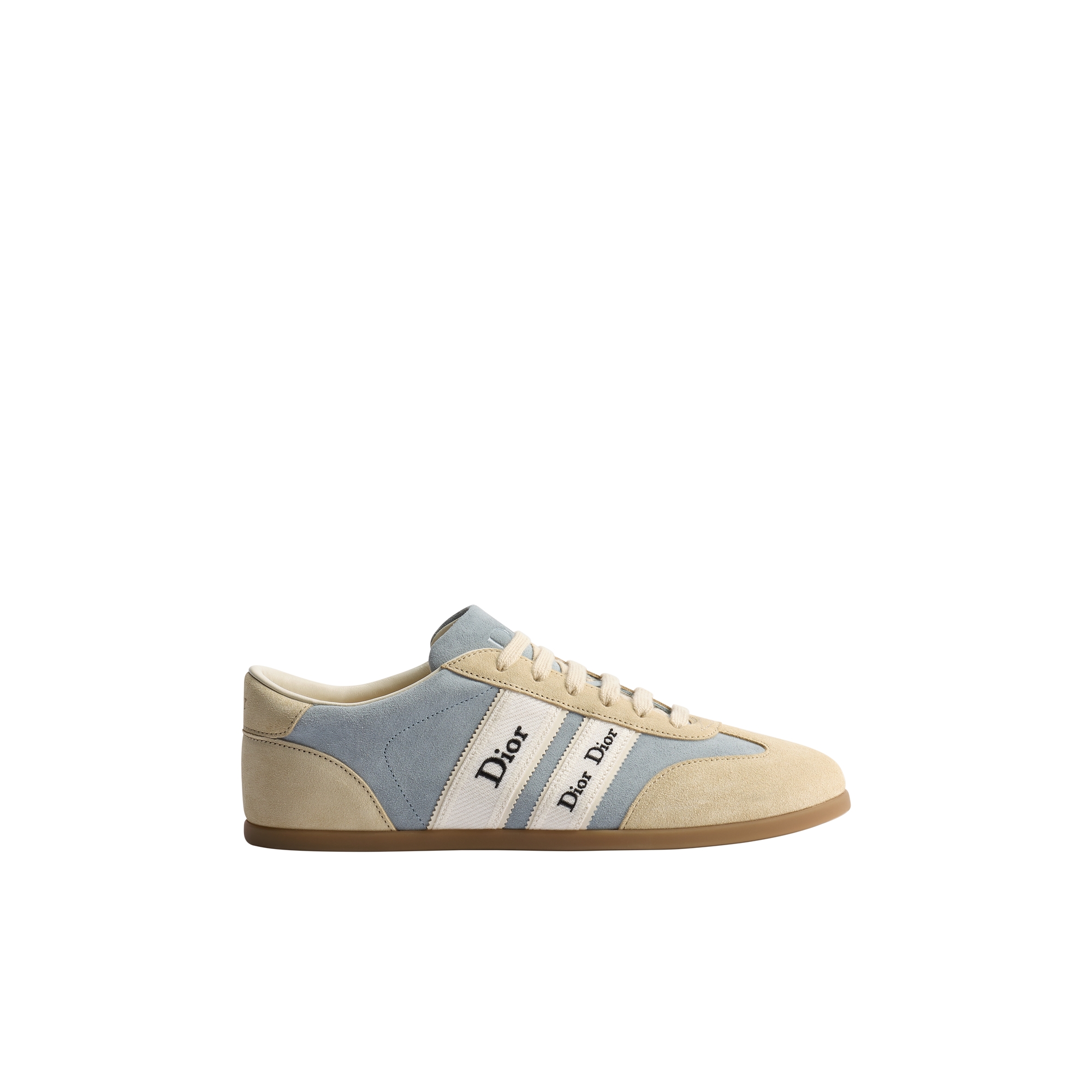  Sky Blue and Beige Suede Calfskin