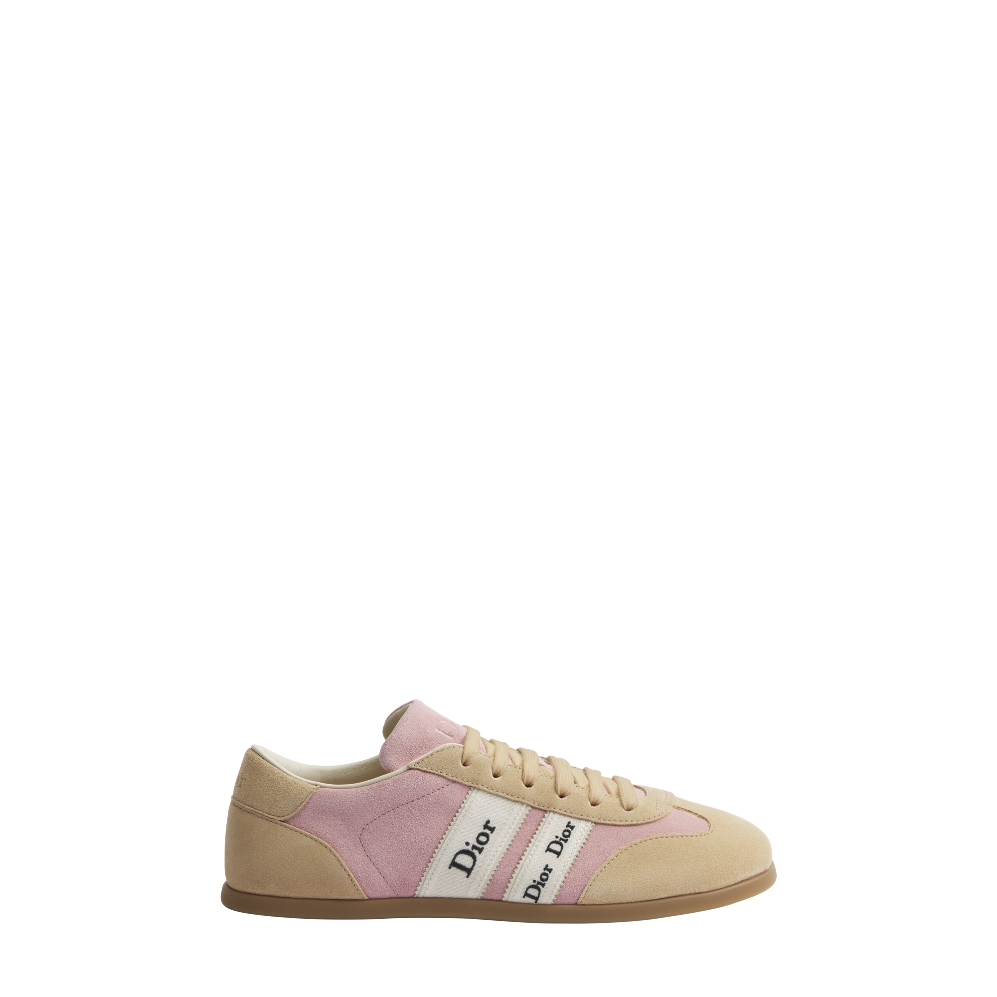  Pink and Beige Suede Calfskin
