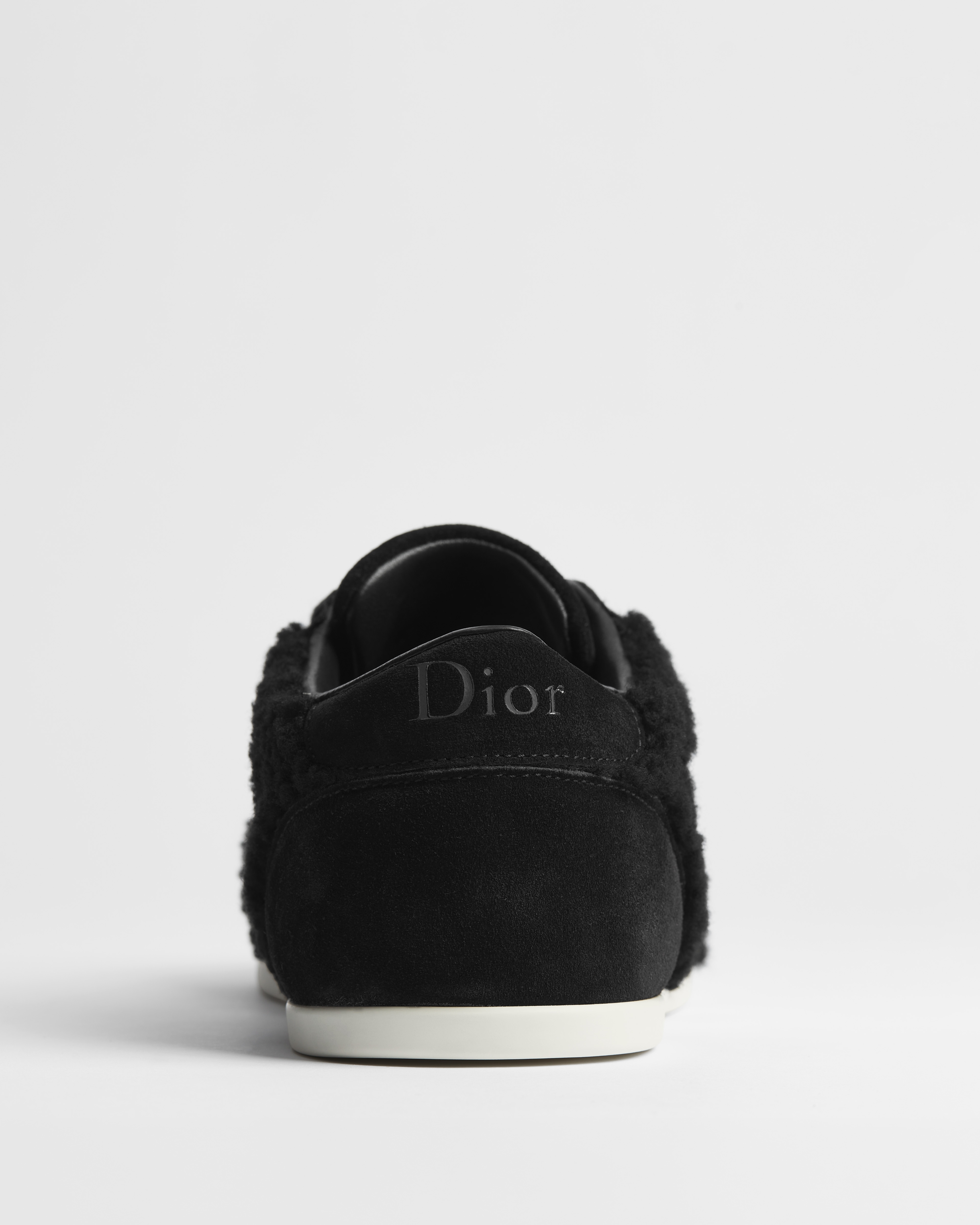 DiorAlps Dior Ribbon Sneaker Lammfell in Schwarz und Kalbsveloursleder in Schwarz E08