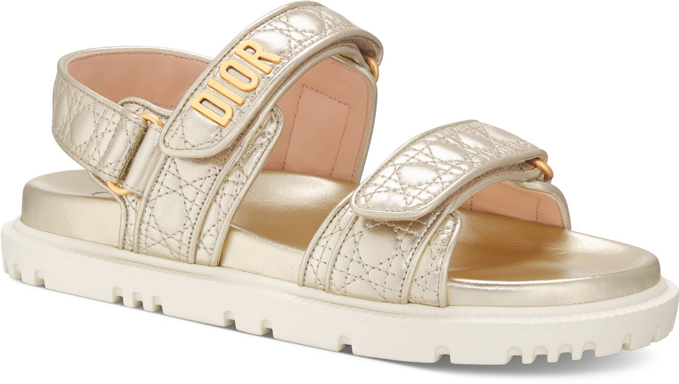 Dior Or Dioract Sandal Three quarter closed view Three quarter closed view