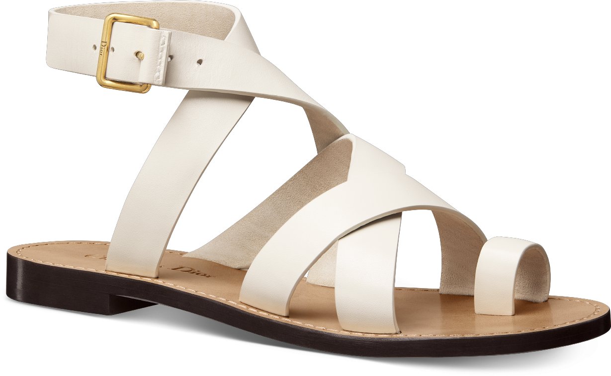 Dior white sandals store