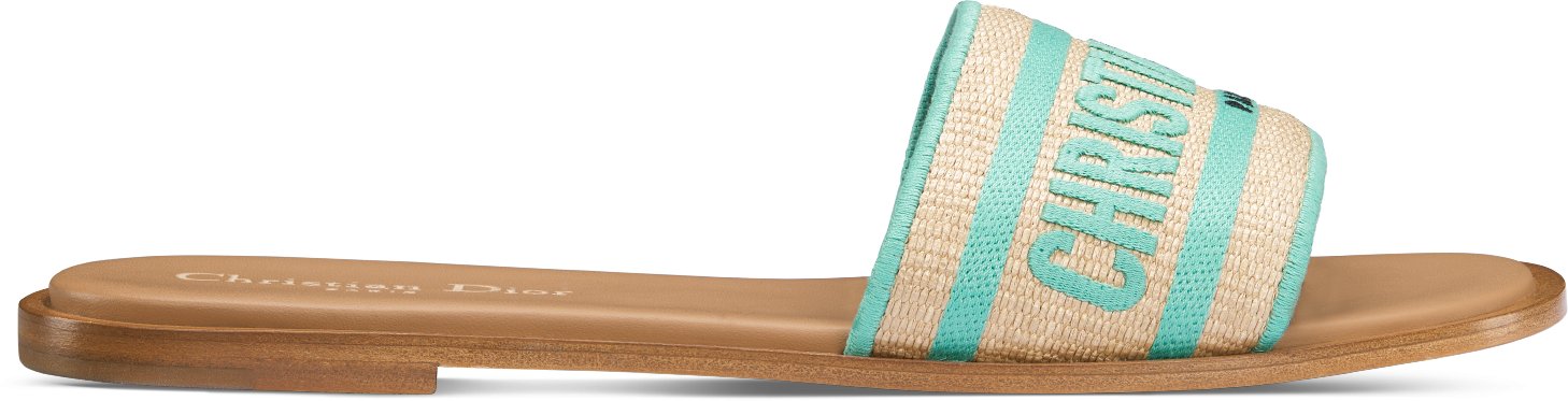 Dway mule in lurex embroidered cotton on sale