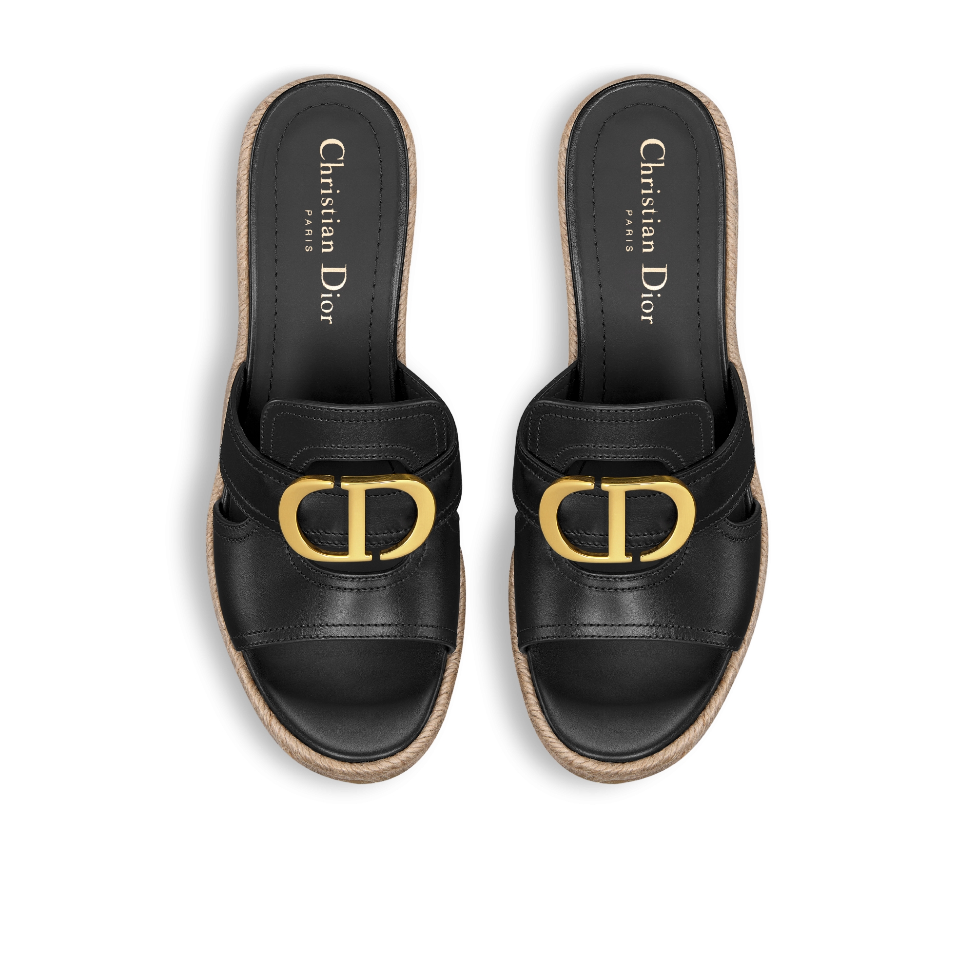 【新品】現行　ディオール30 MONTAIGNE ウェッジスライドサンダル 大人可愛い♪】Dior 30 モンテーニュ ウェッジスライド (Dior