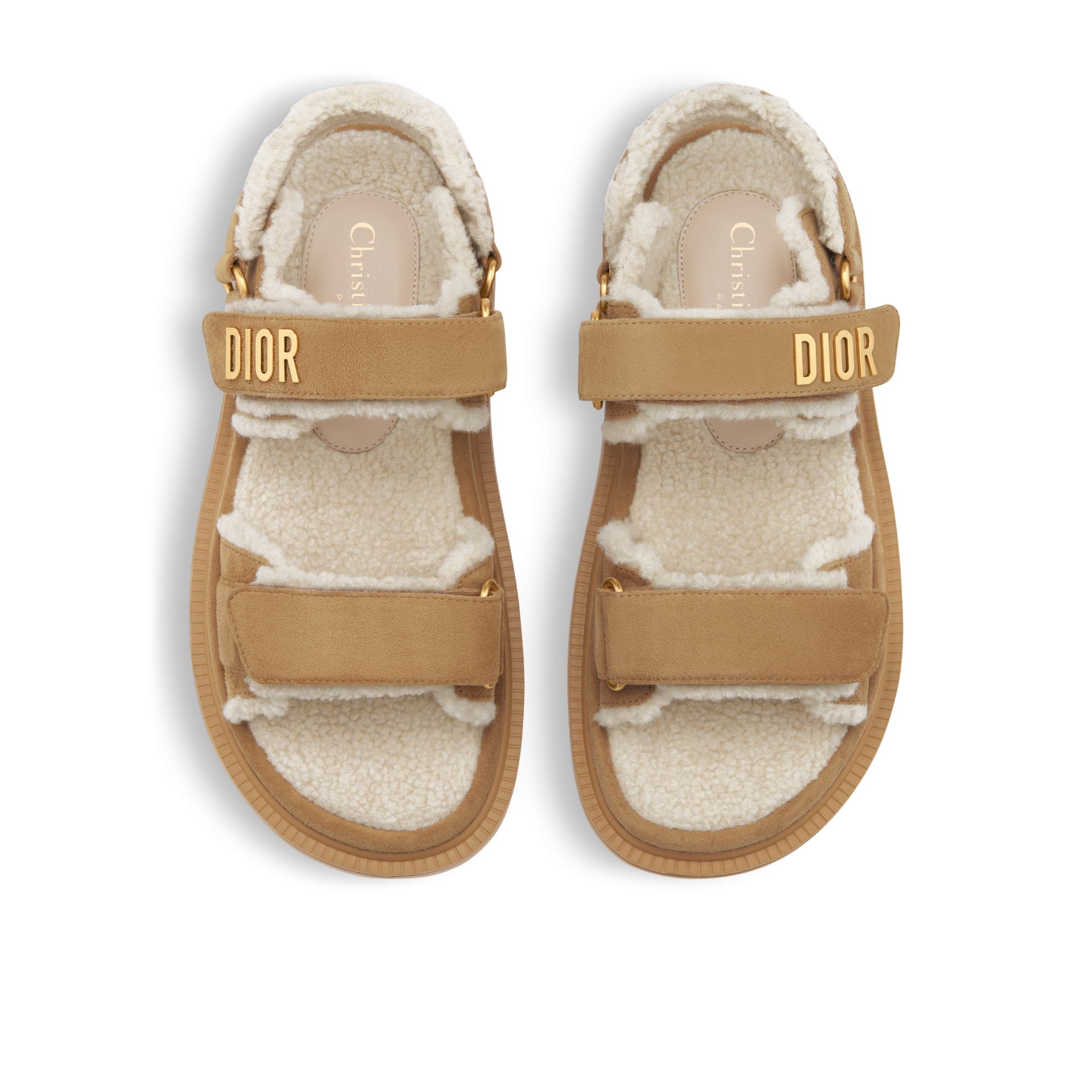 Dioract Sandal Beige Suede Goatskin E06