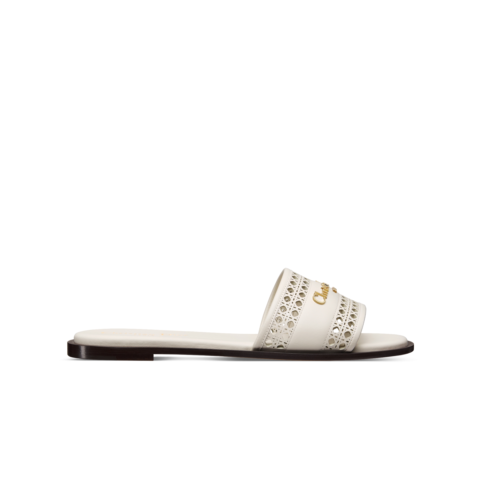 Christian Dior ホワイト ミュール C&Dロゴ Christian Dior ホワイト