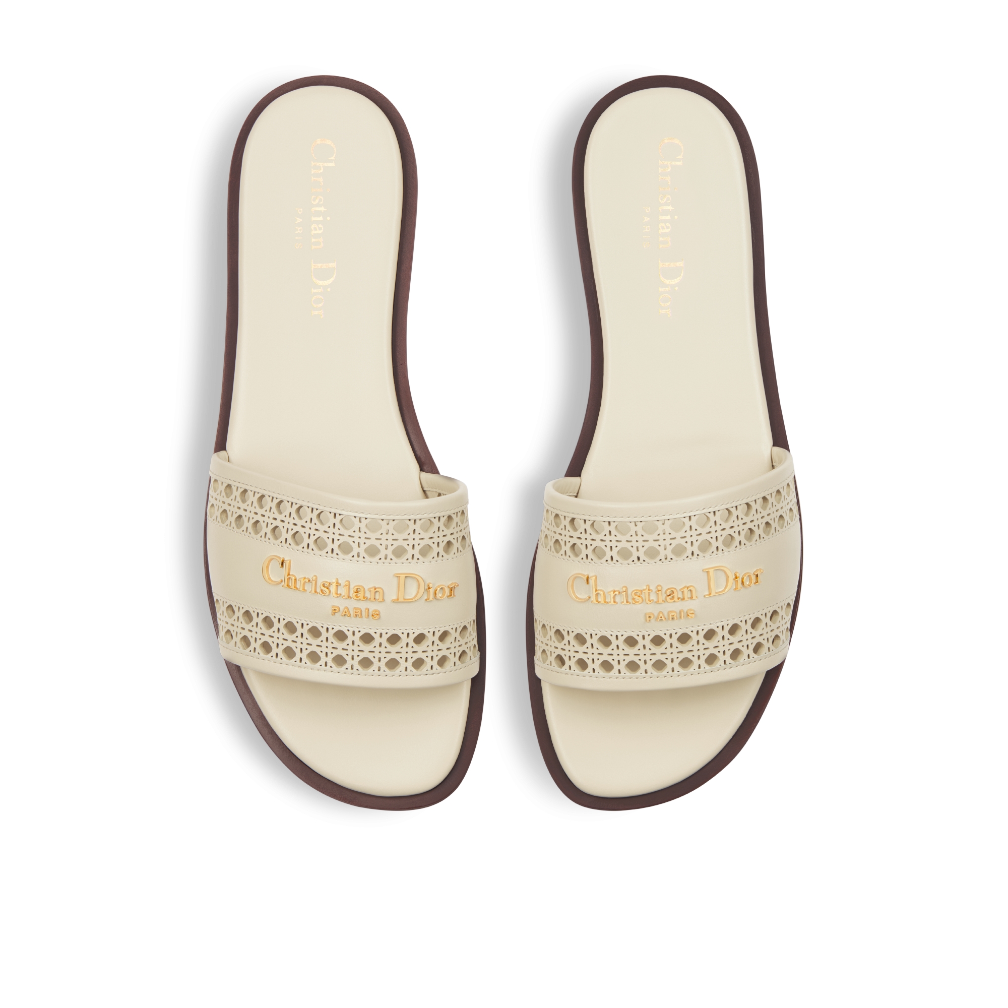 D-Lane スライド オープンワーク マイクロカナージュ カーフスキン E06