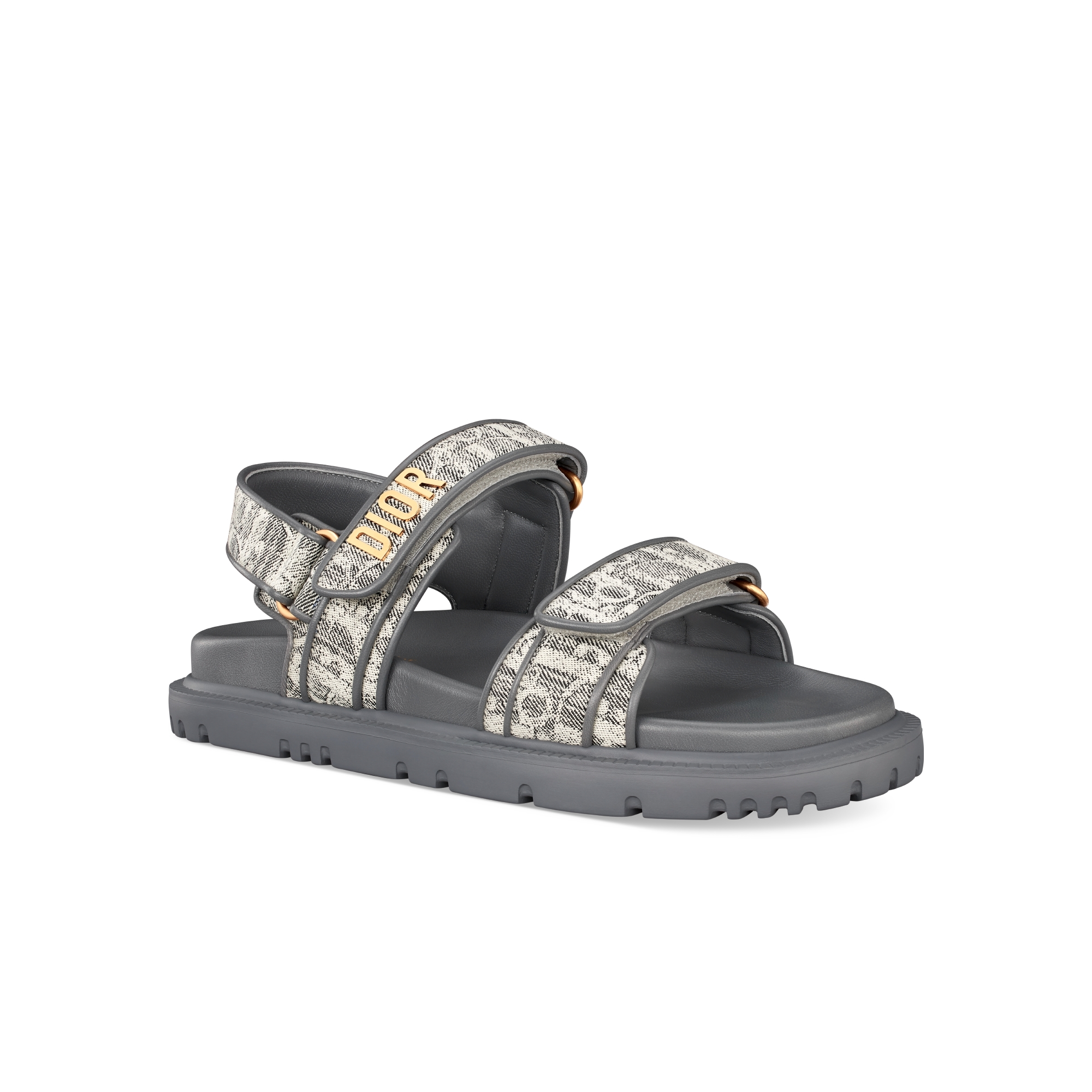 Dioract 涼鞋 深灰色 Dior Oblique Lusenti 帆布 E03