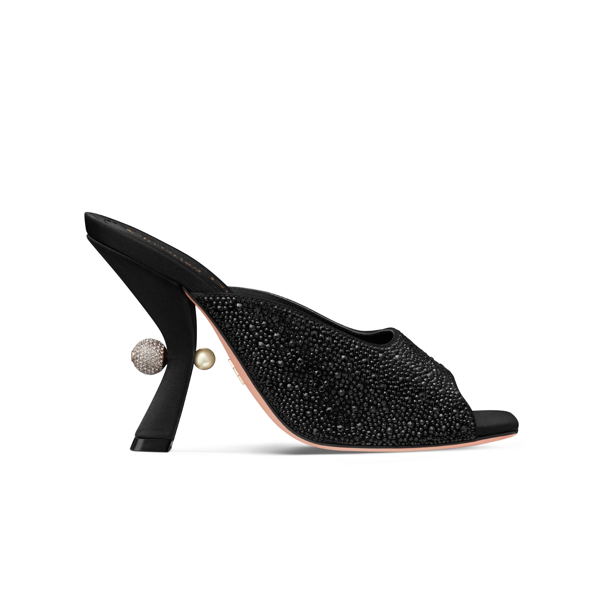 DIOR TRIBALES HIGH HEELS 80 MM 25S IN BLACK GLOSSY LEATHER main image 0