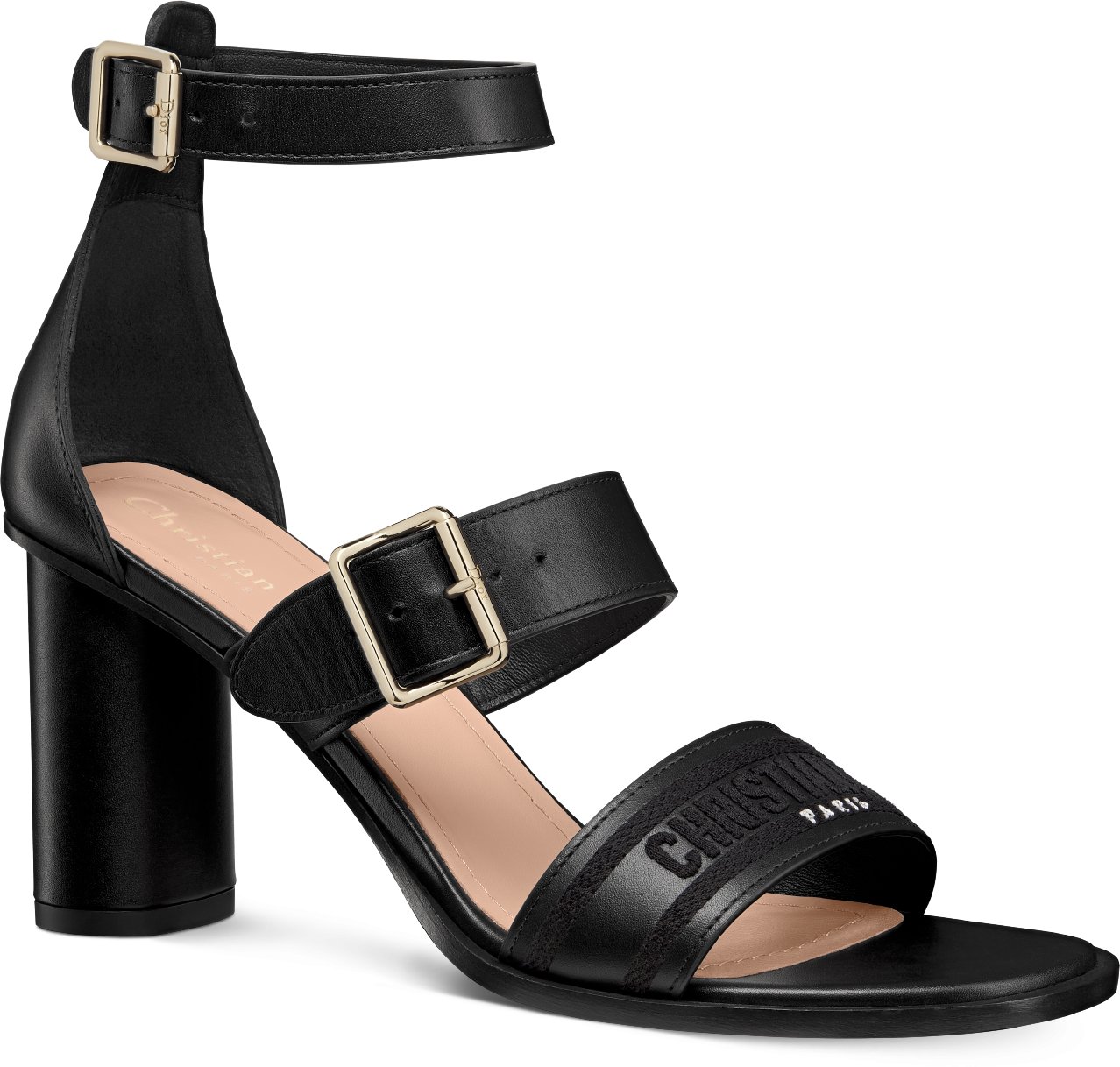 Dway Heeled Sandal Three quarter closed view