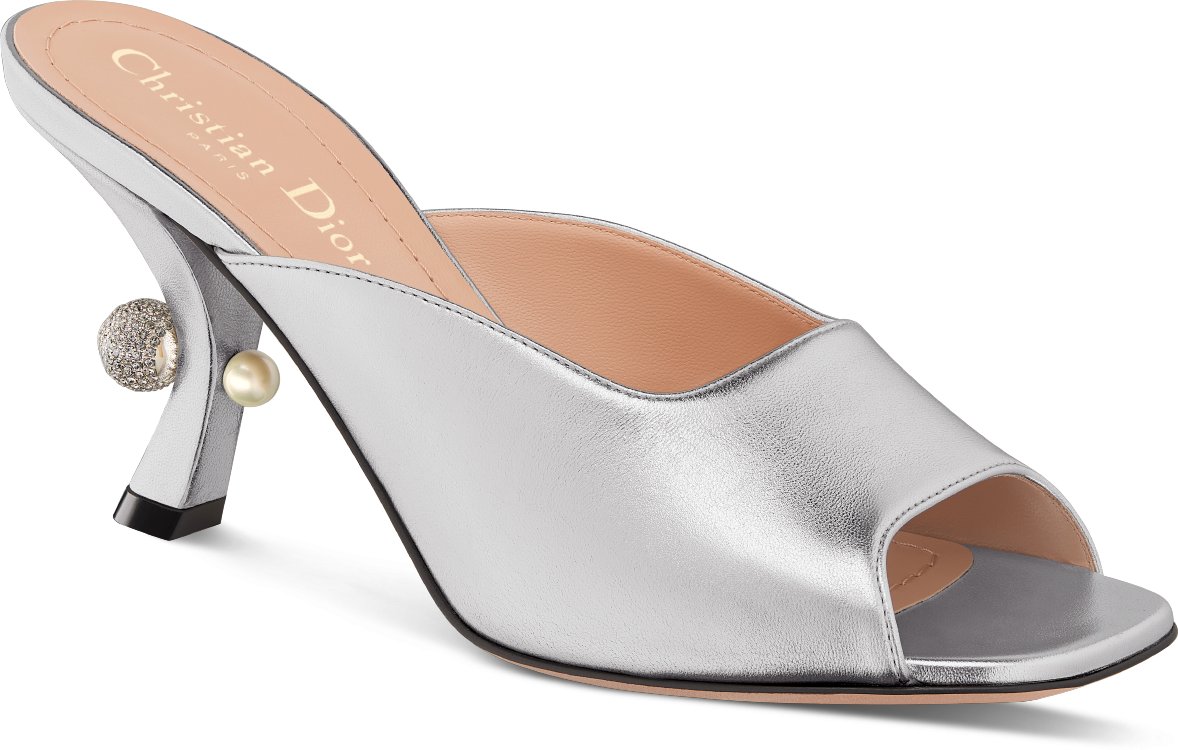 Dior Or Dior Tribales Heeled Slide Three quarter closed view