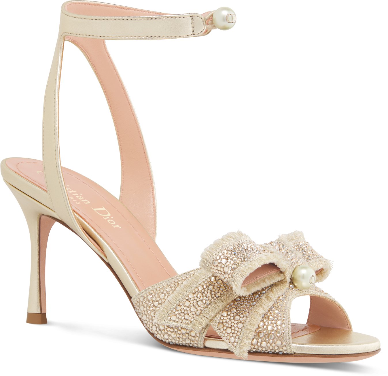 Dior Or Adiorable Heeled Sandal Three quarter closed view